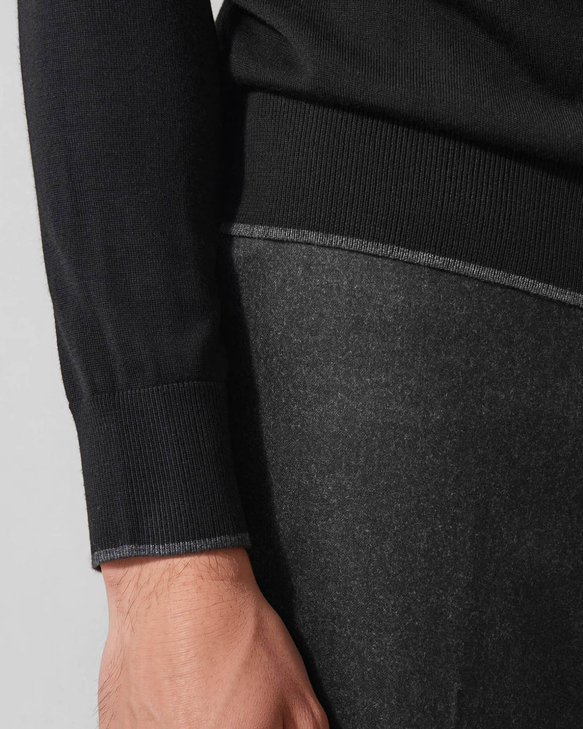 Wool Tip Crewneck