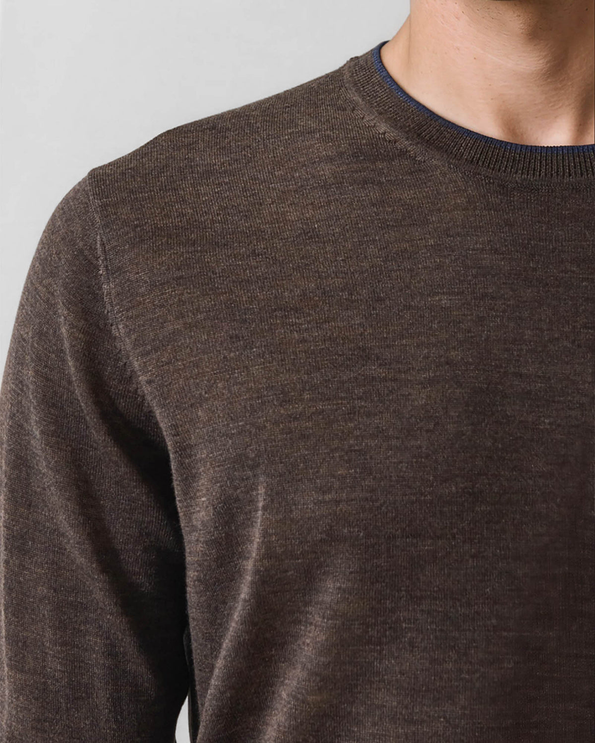 Wool Tip Crewneck