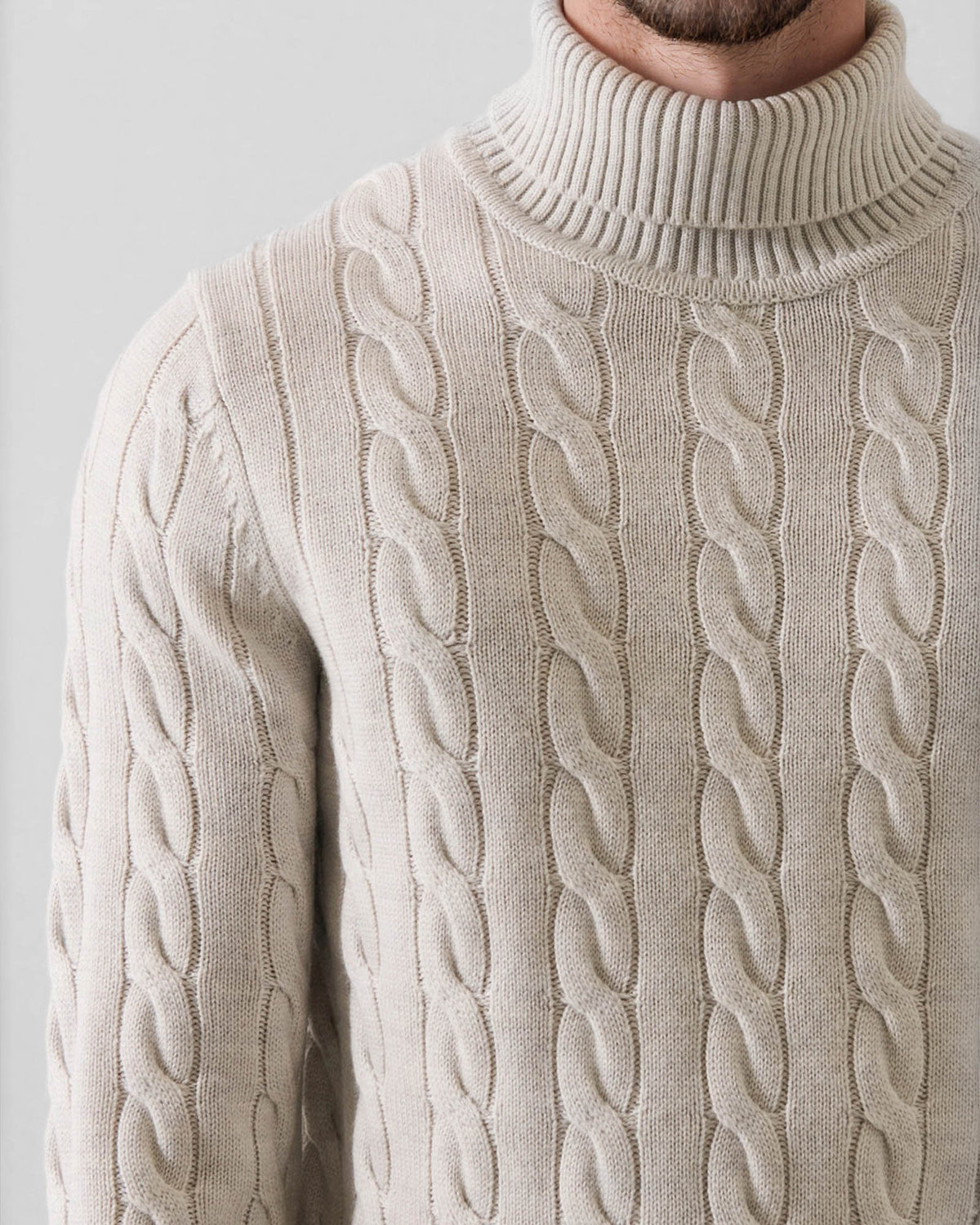 Cable Turtleneck