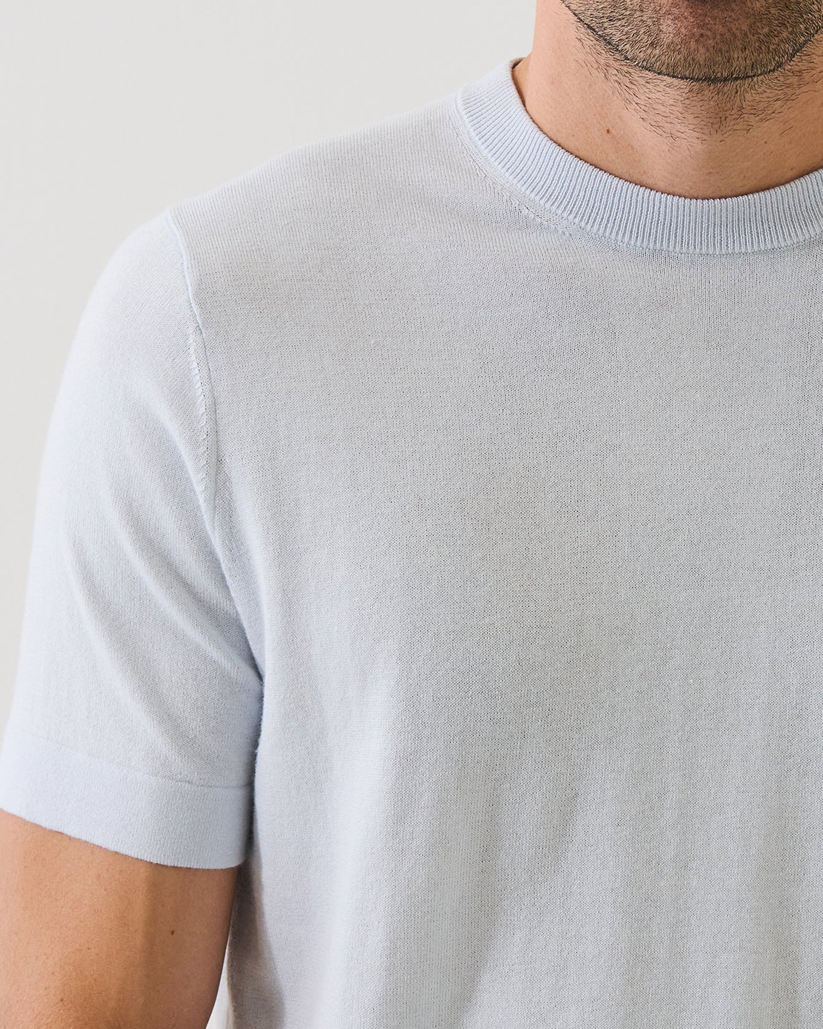 Short Sleeve Cashmere Crewneck