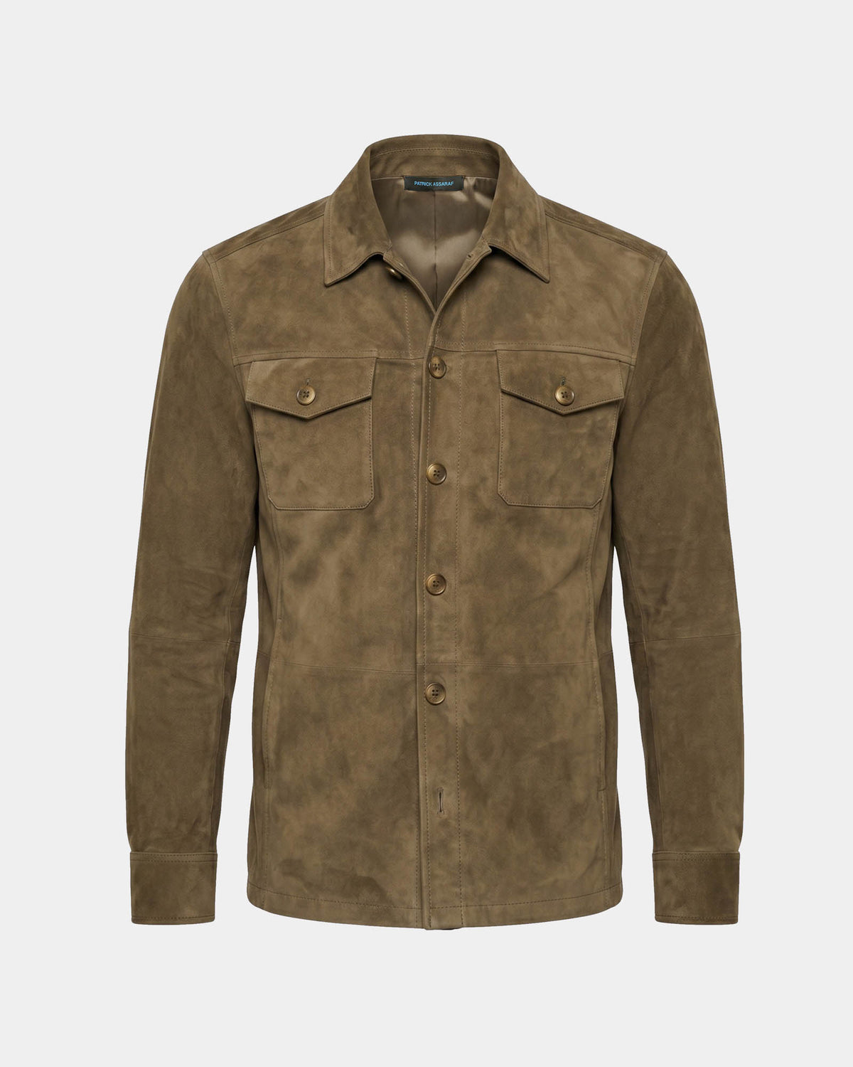 Suede Utility Shirt Jacket
