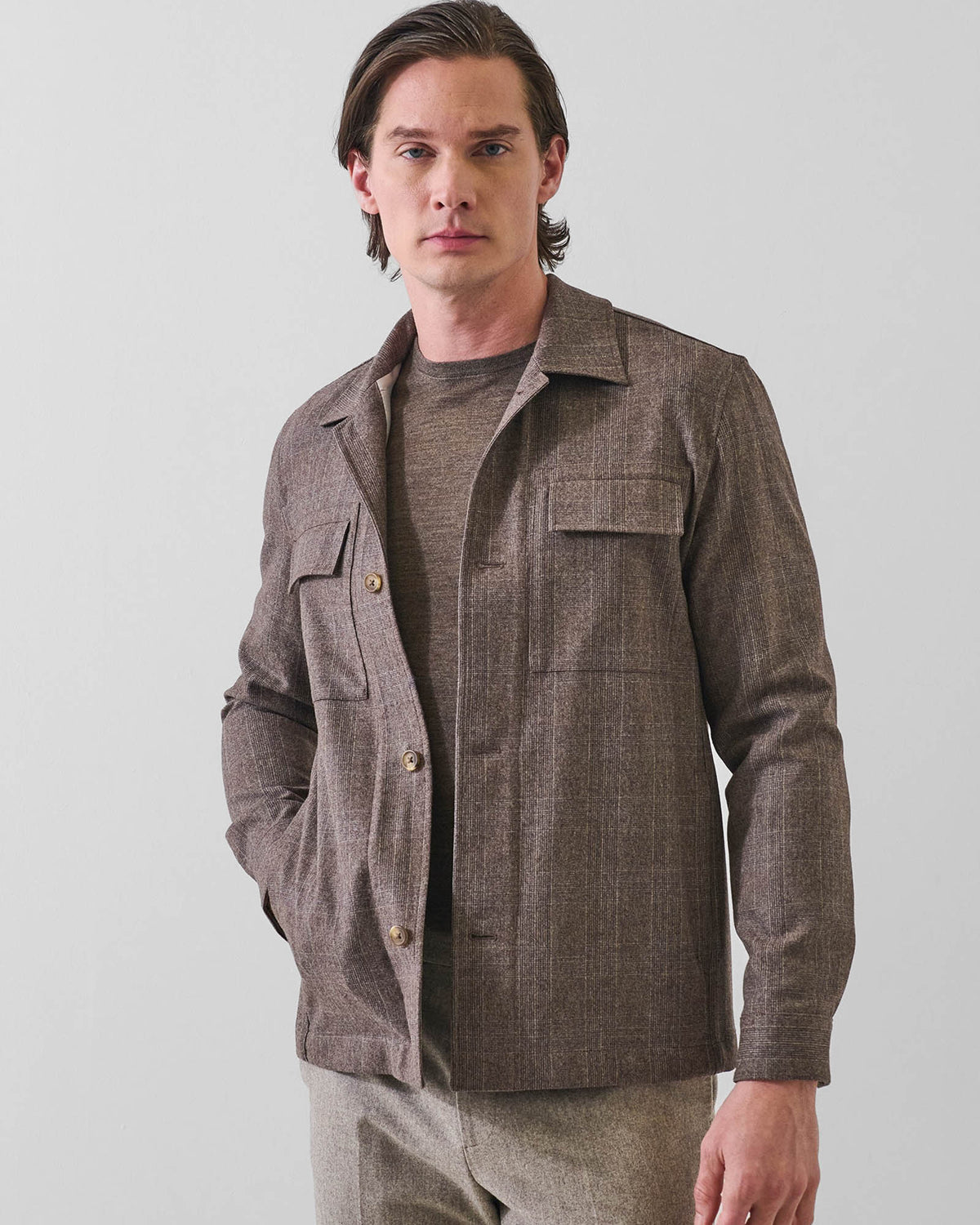 Prince Wales Shirt Jacket