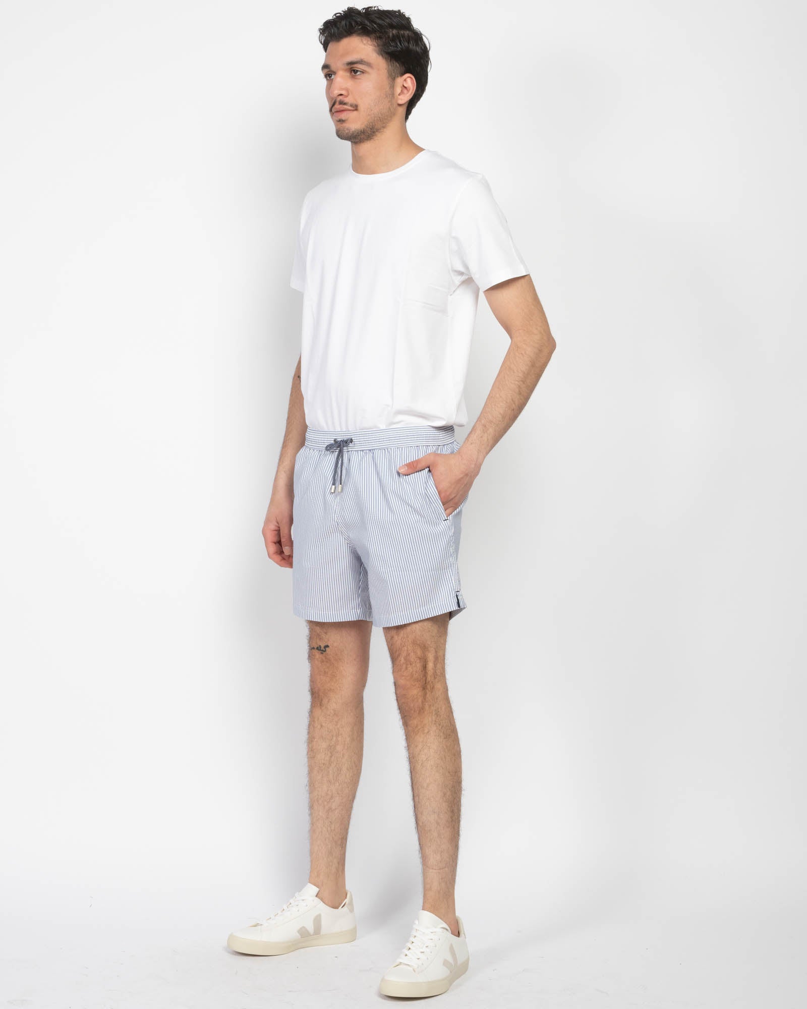 Seersucker Swim Shorts