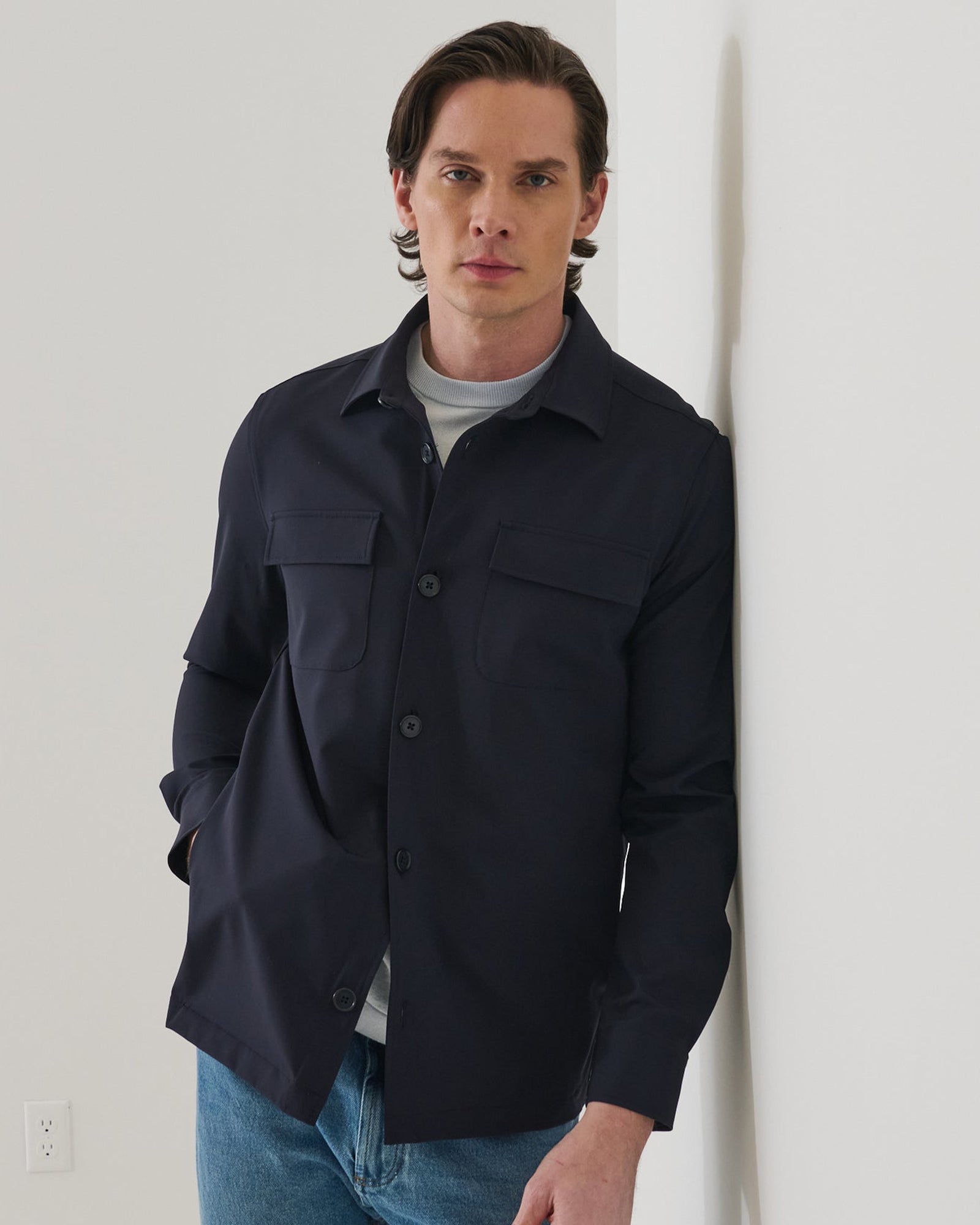 Button Shirt Jacket