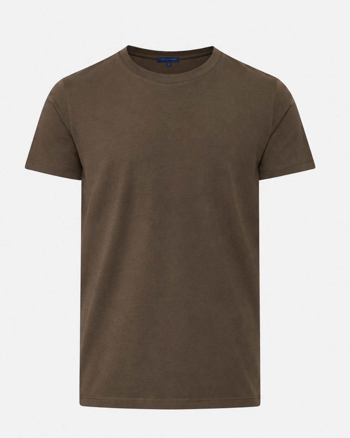 Organic Pima High Neck Crew Tee