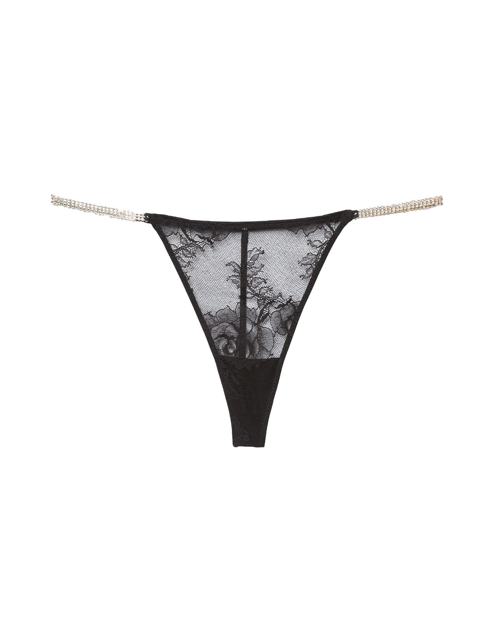 Crystal Bouquet Lace V-String