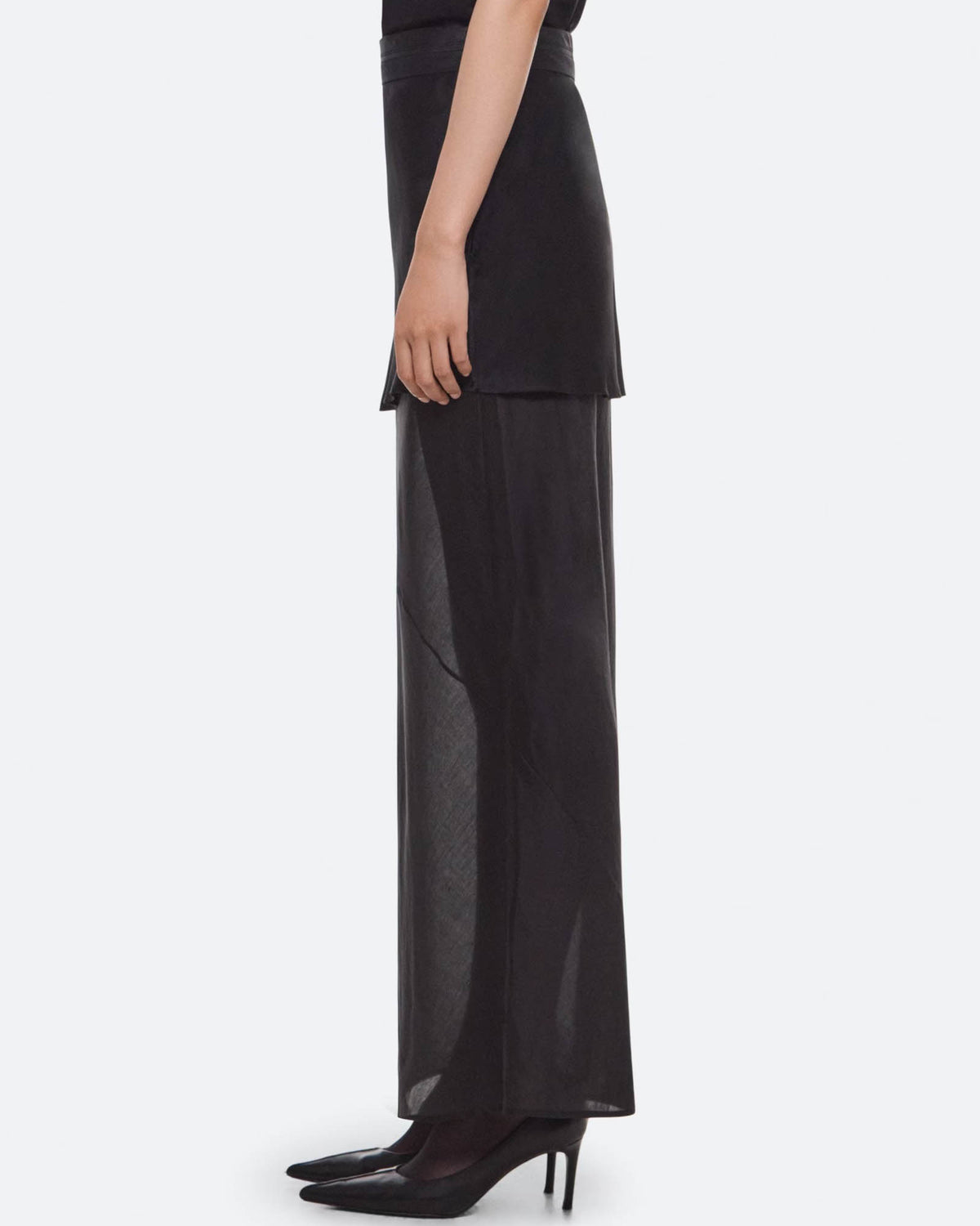 Sheer Tux Skirt