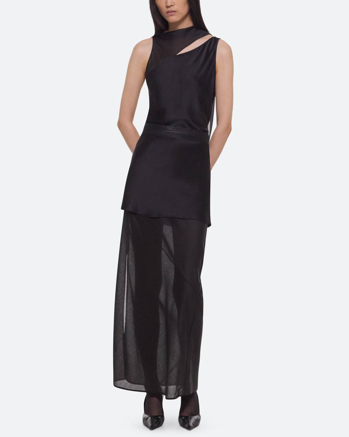 Sheer Tux Skirt