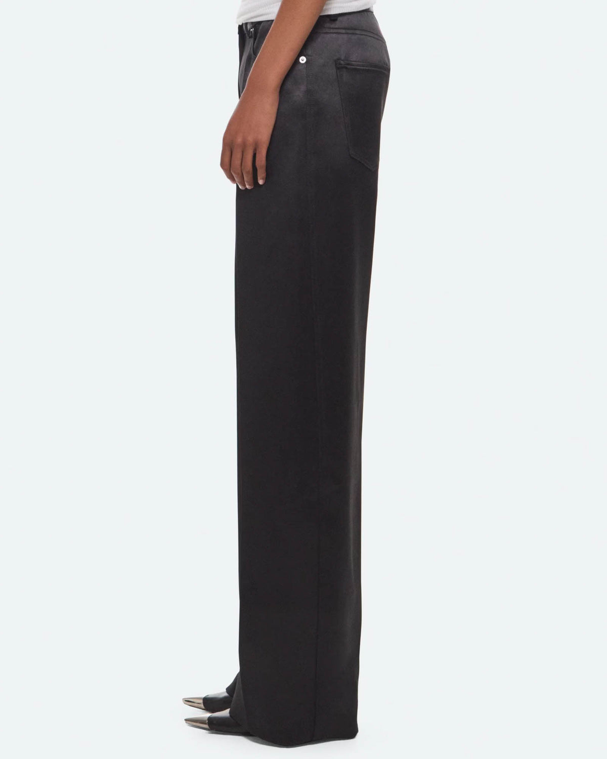 Satin Five-Pocket Pants