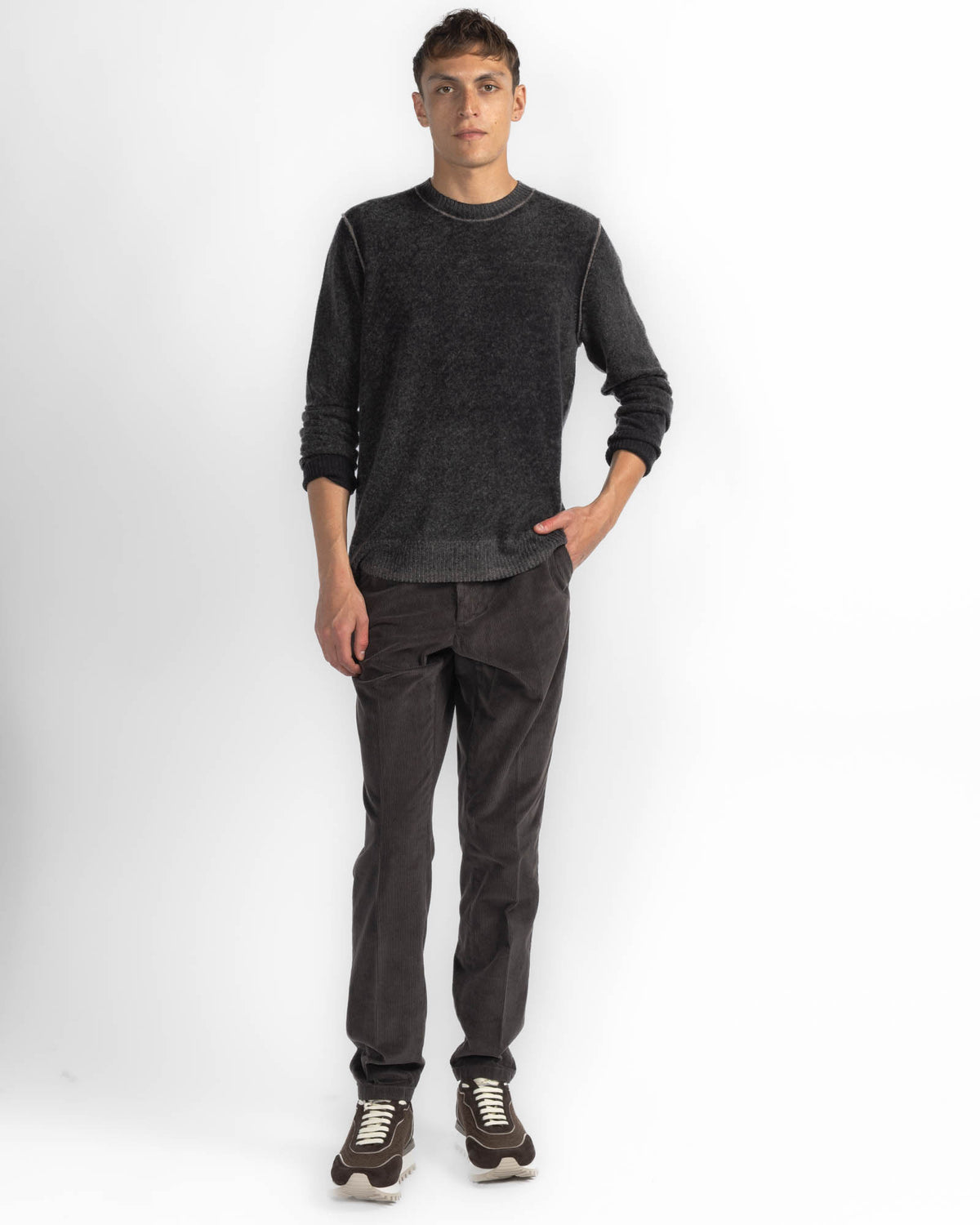 Ink Reverse Seam Top