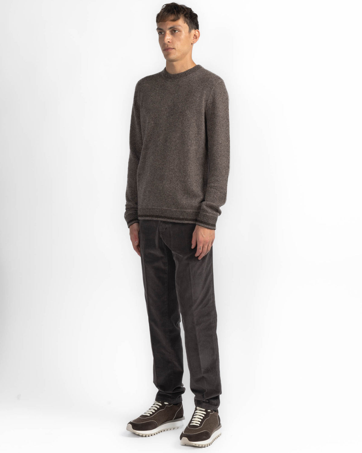 Reverse Stripe Crewneck