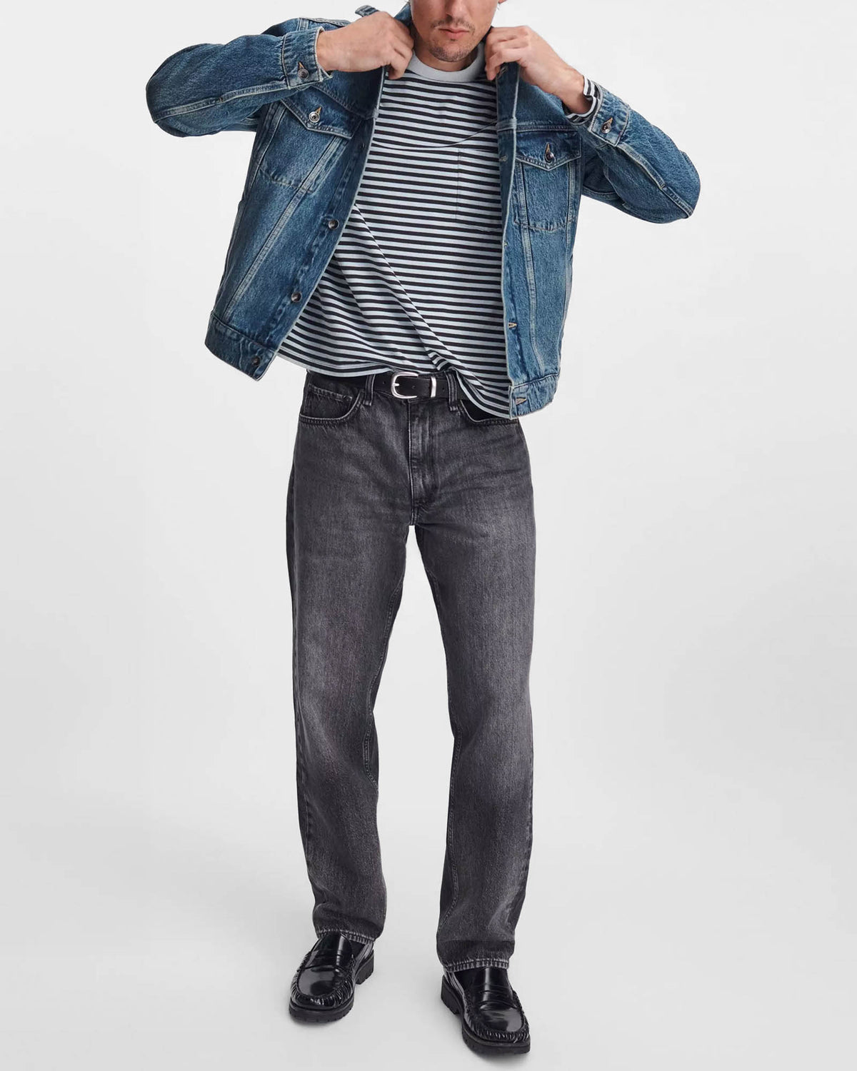 Rag & Bone Boxy Stripe Long Sleeve
