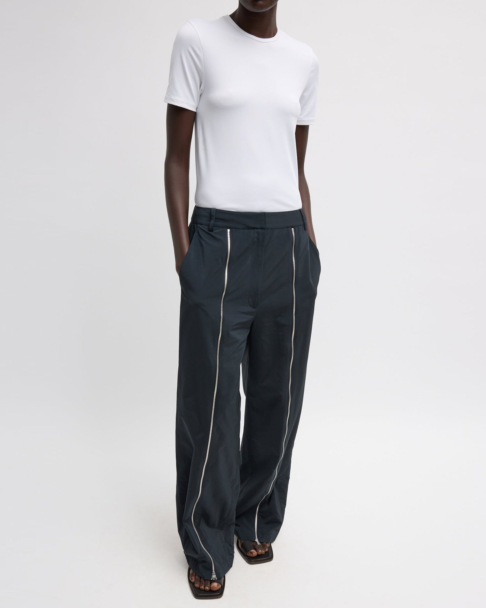 Nylon Zipper Trouser