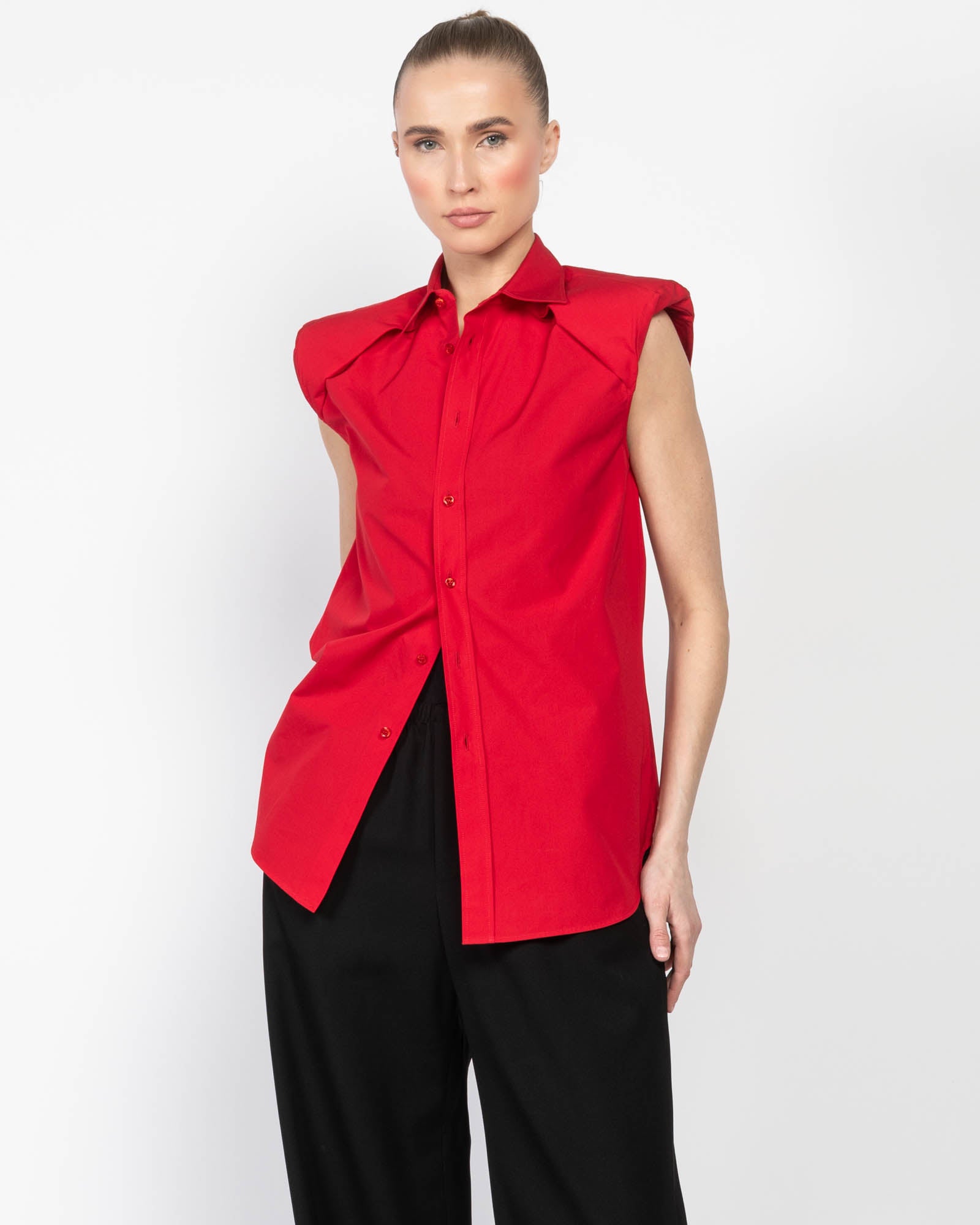 Sleeveless Shoulder Shirt