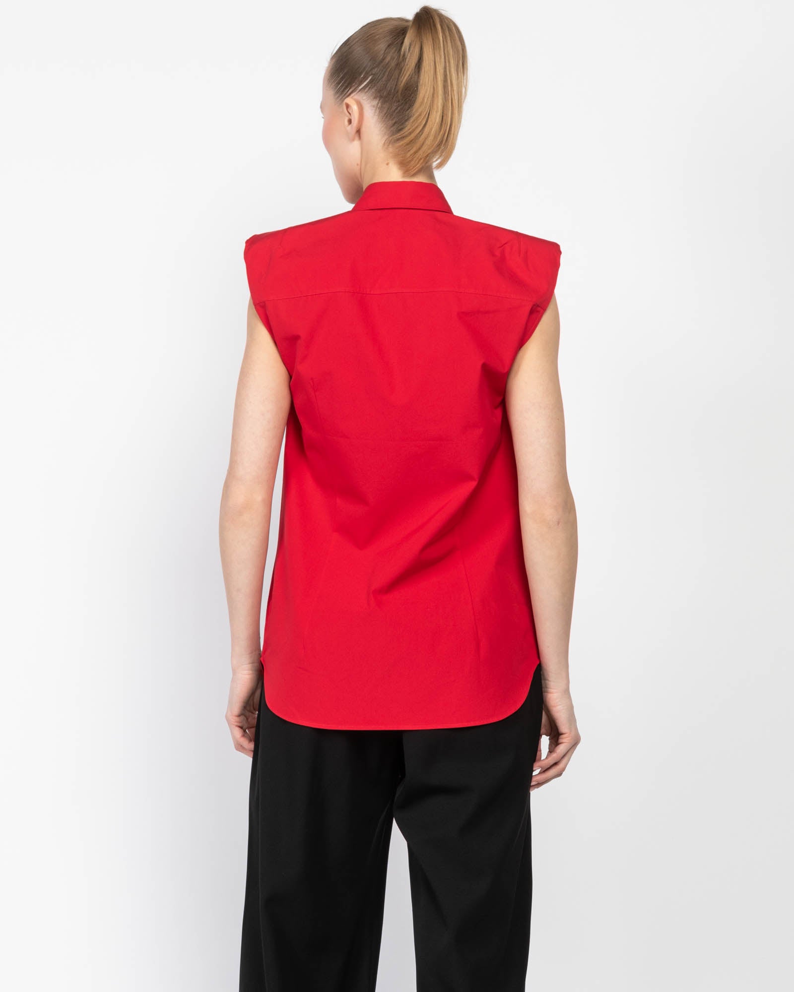 Sleeveless Shoulder Shirt