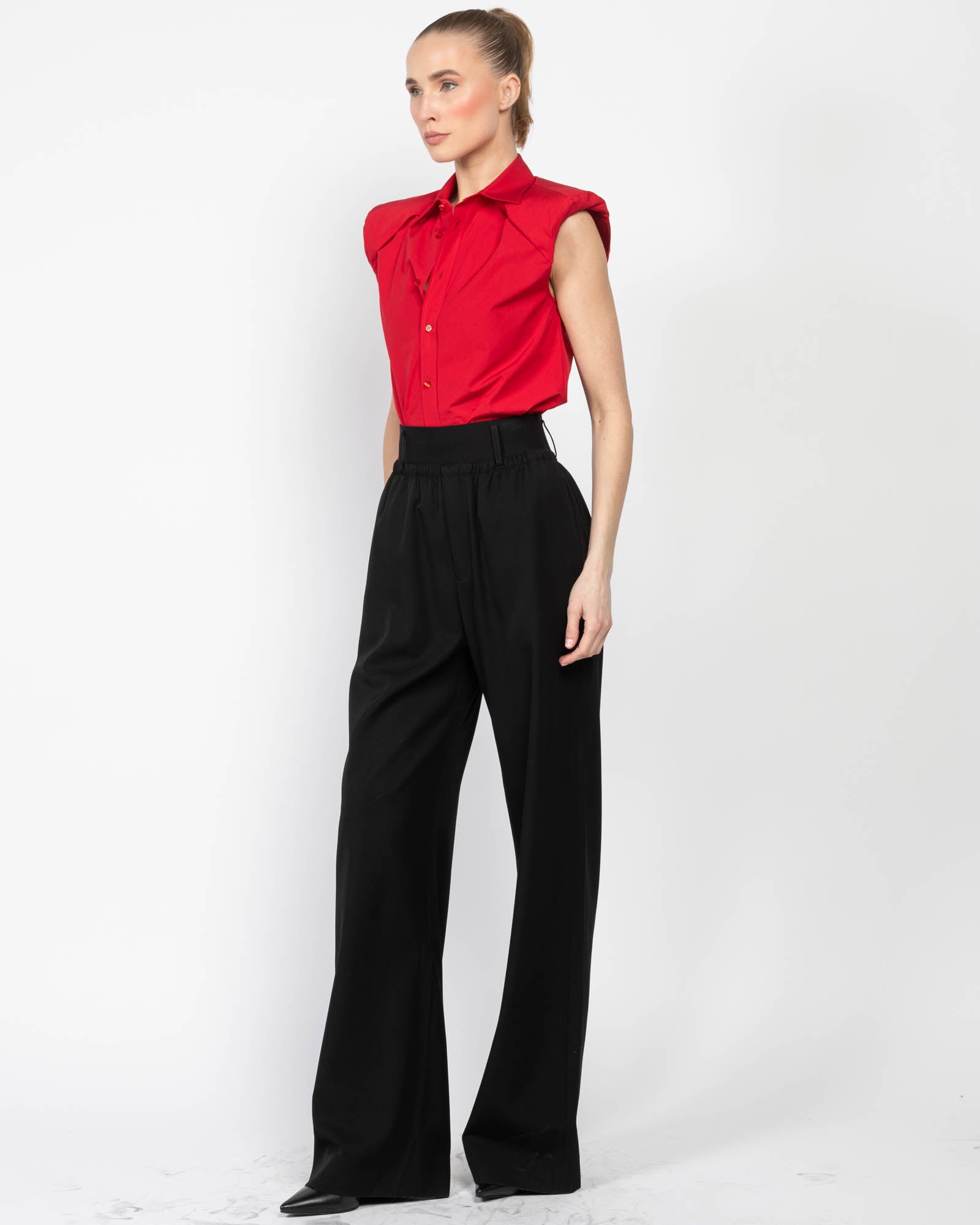 Sleeveless Shoulder Shirt