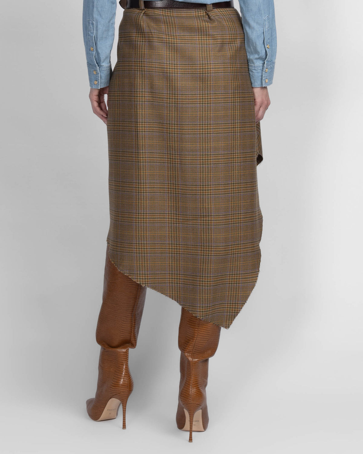 Pied De Poule Skirt