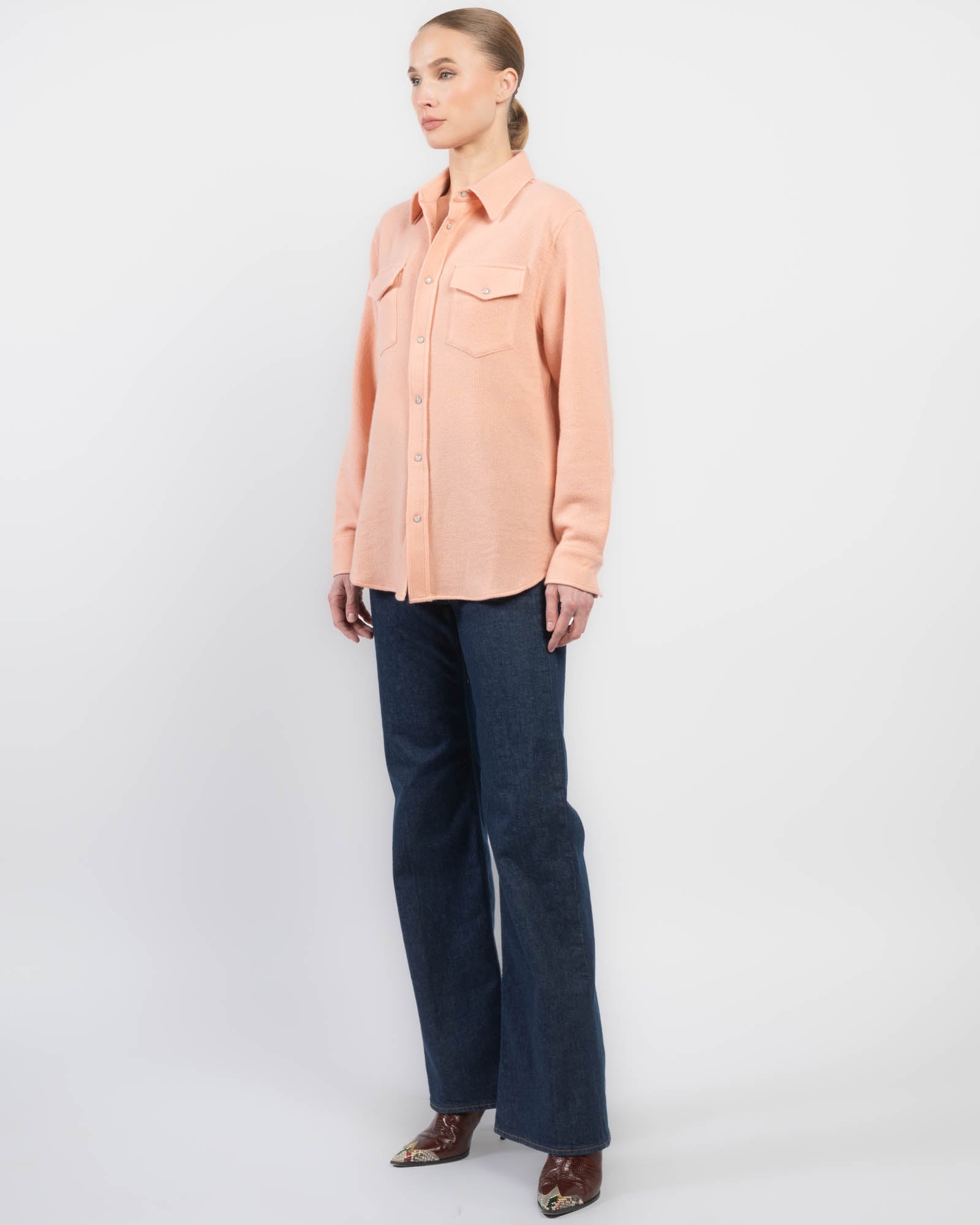 Peach Cashmere Shirt