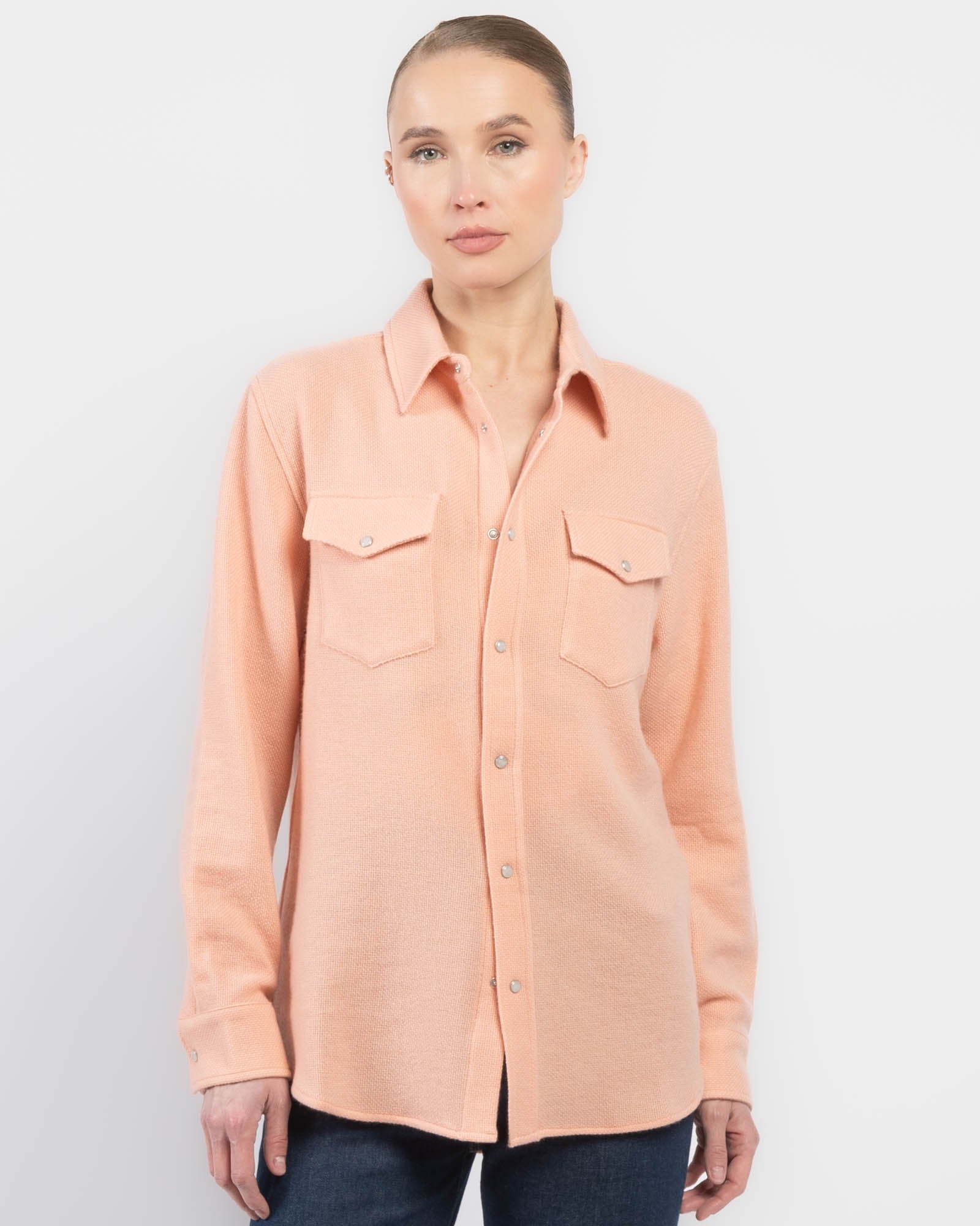 Peach Cashmere Shirt