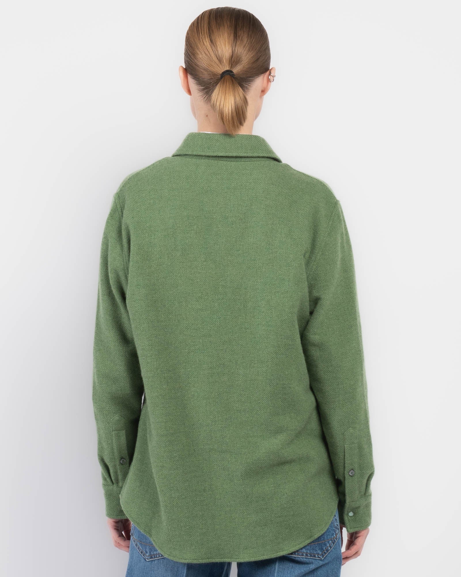 Willow Green Cashmere Shirt