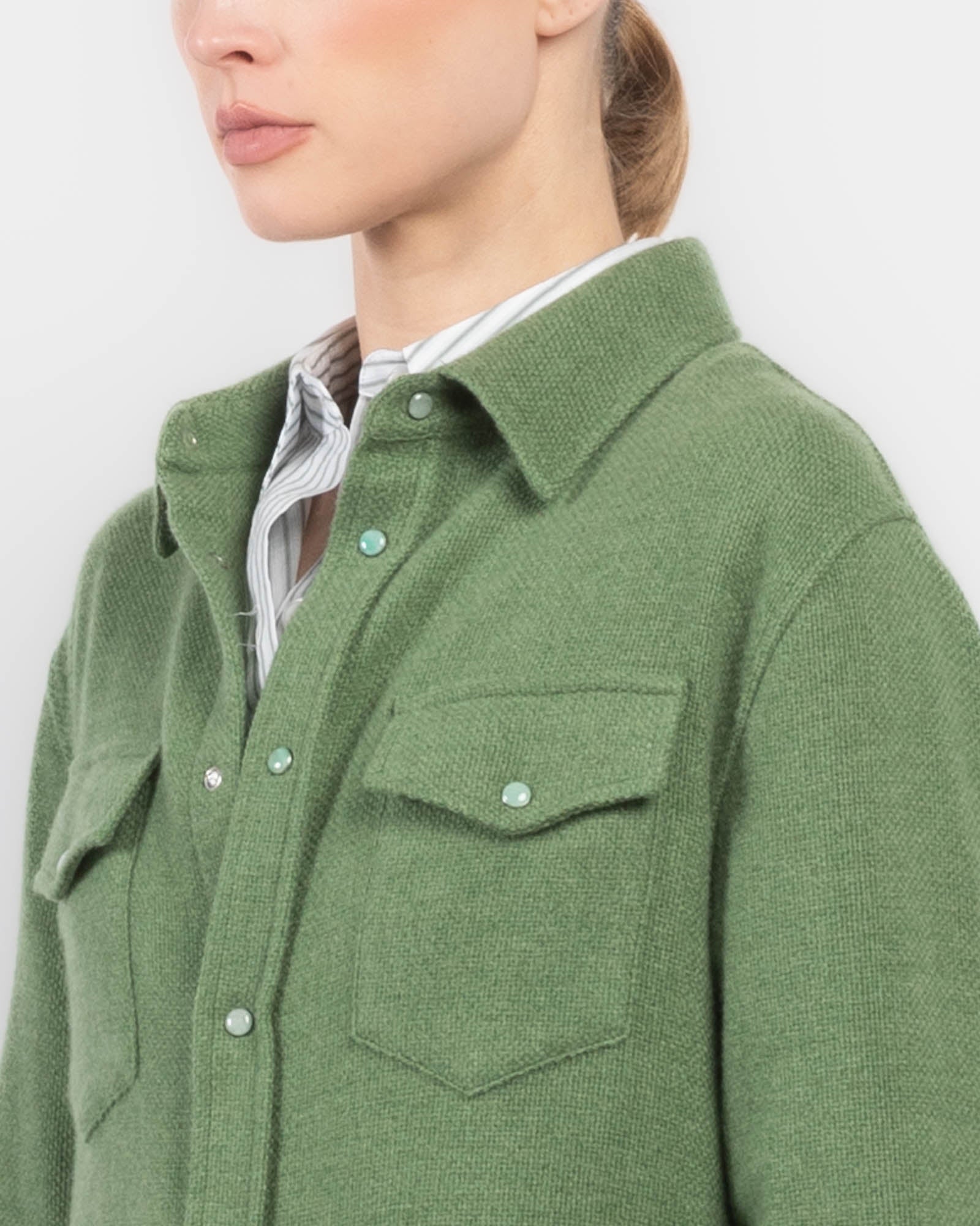 Willow Green Cashmere Shirt