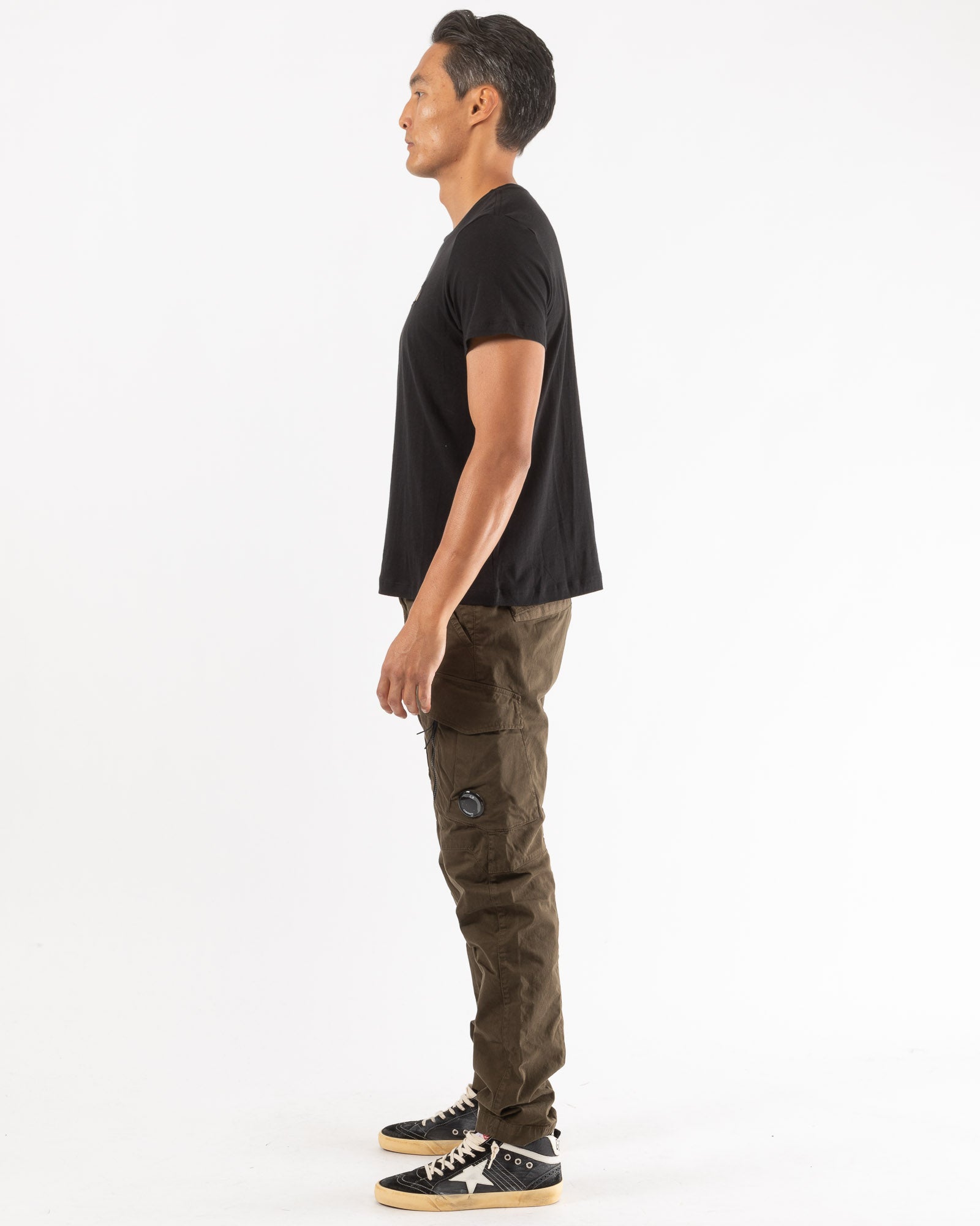T-shirt noir et or