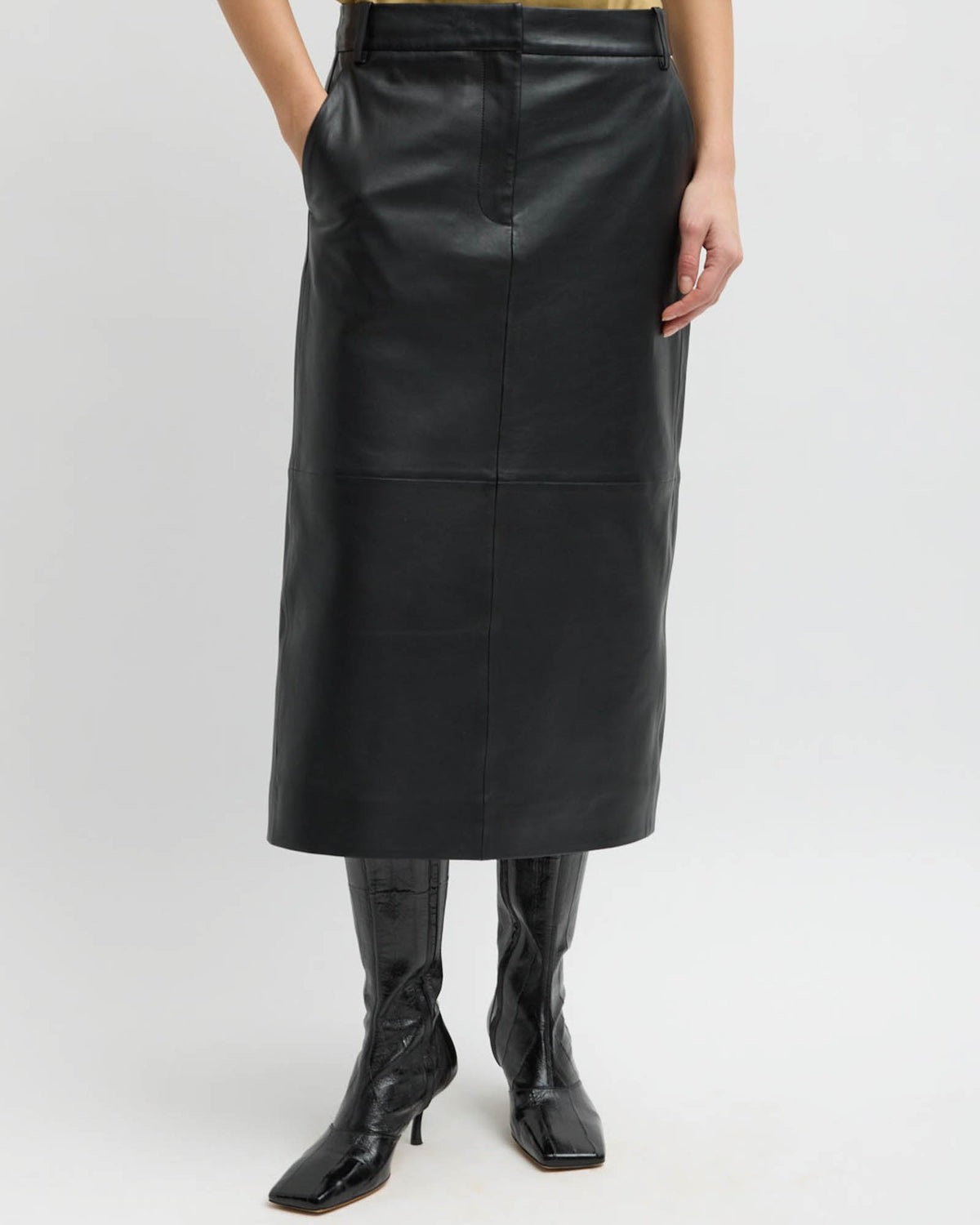 Leather Trouser Skirt