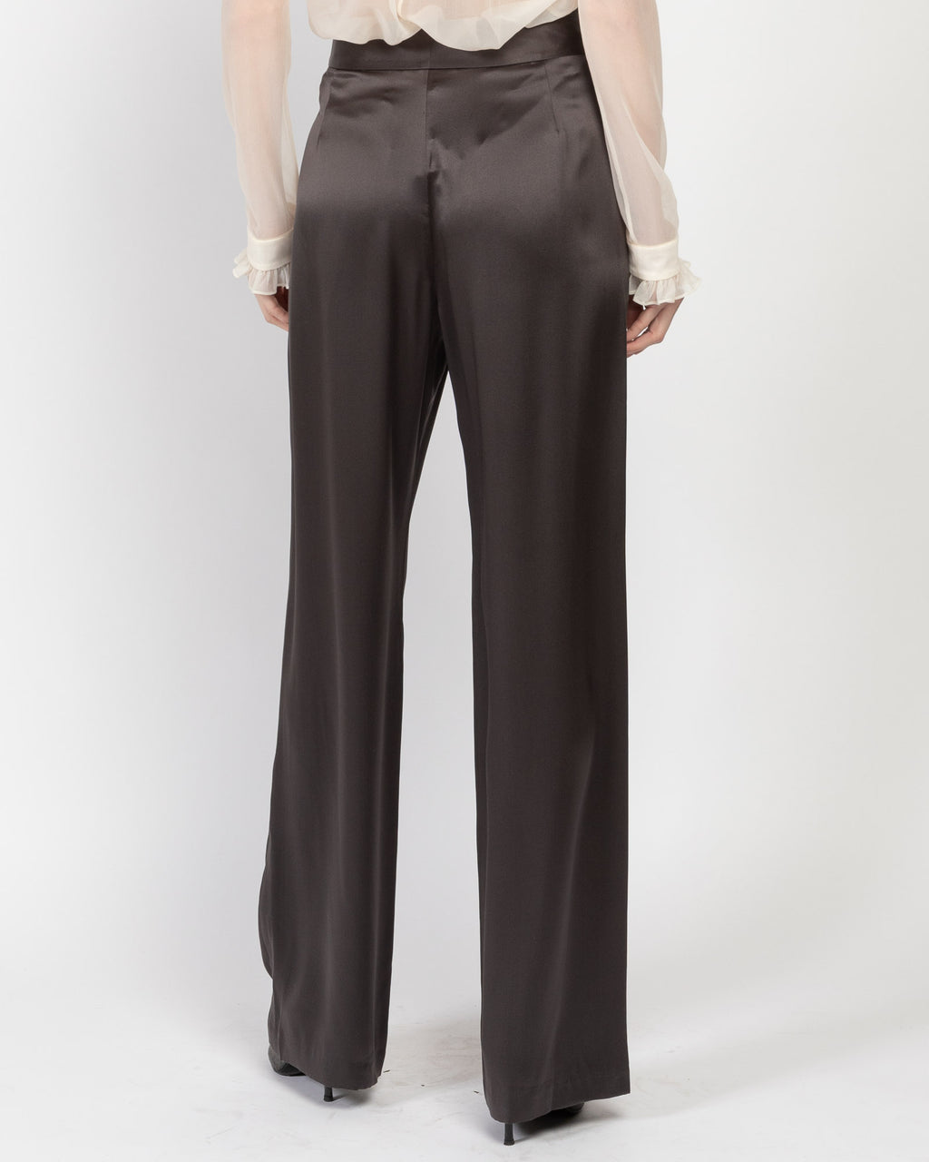 Shop The Sei Wide-Leg Silk Trousers