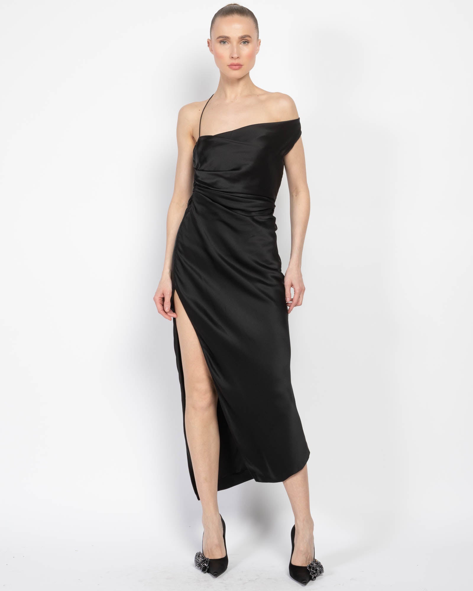 Asymmetrical Bardot Dress