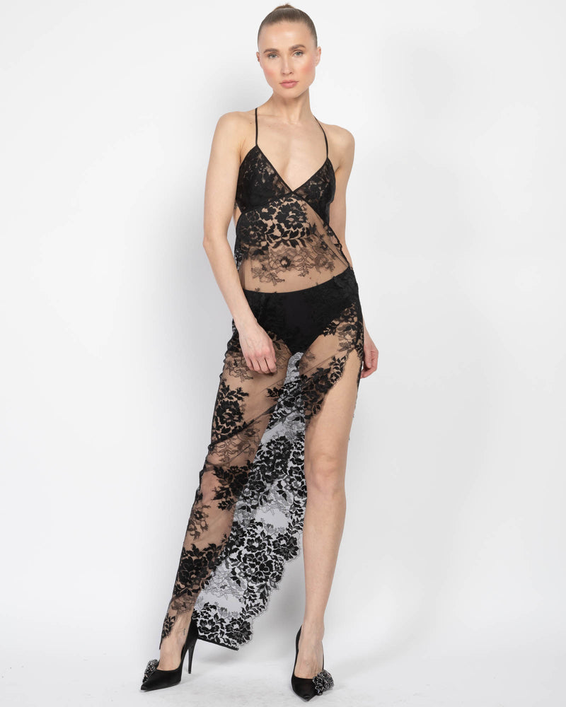 Cut Out Lace Gown