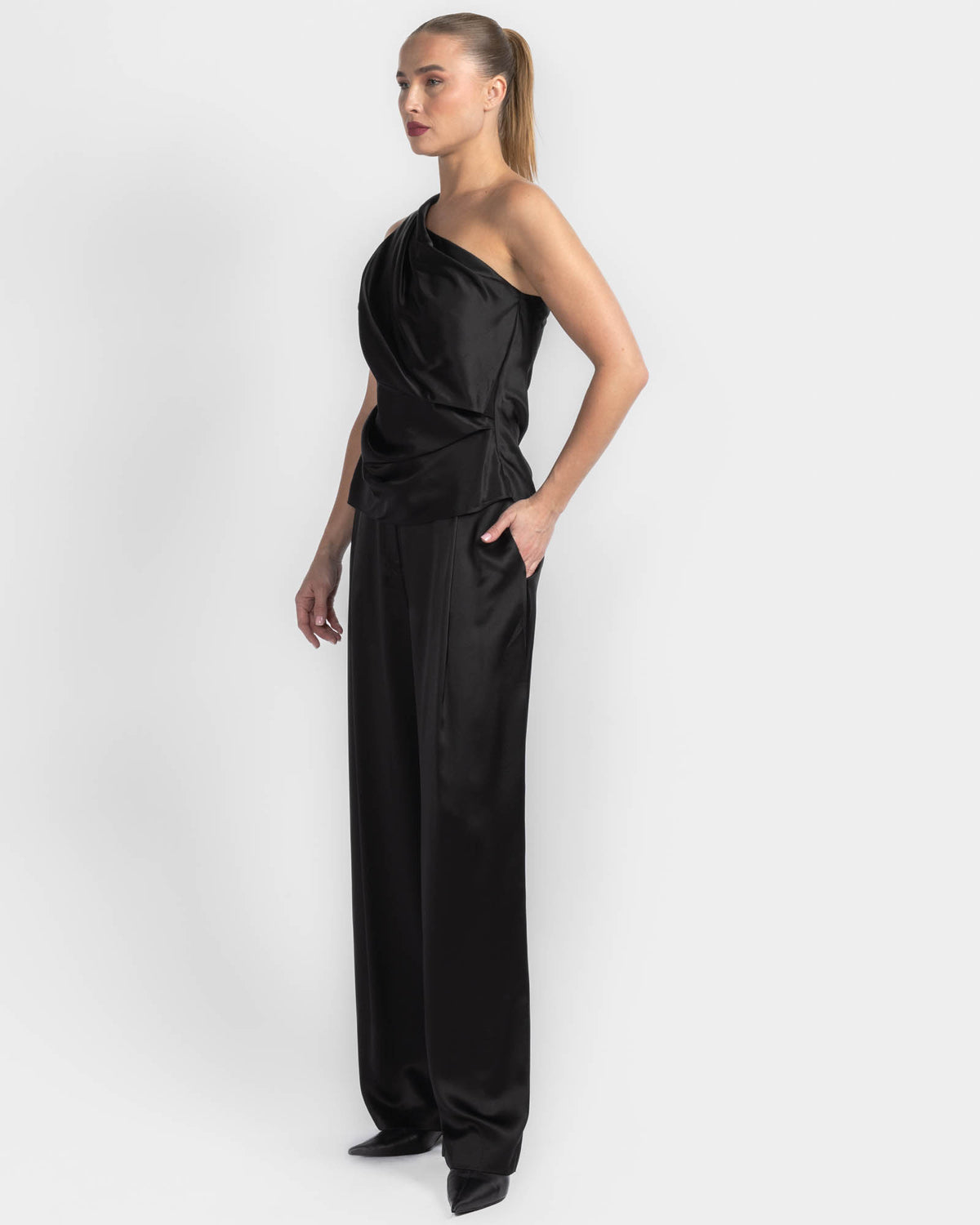Drape One Shoulder Top