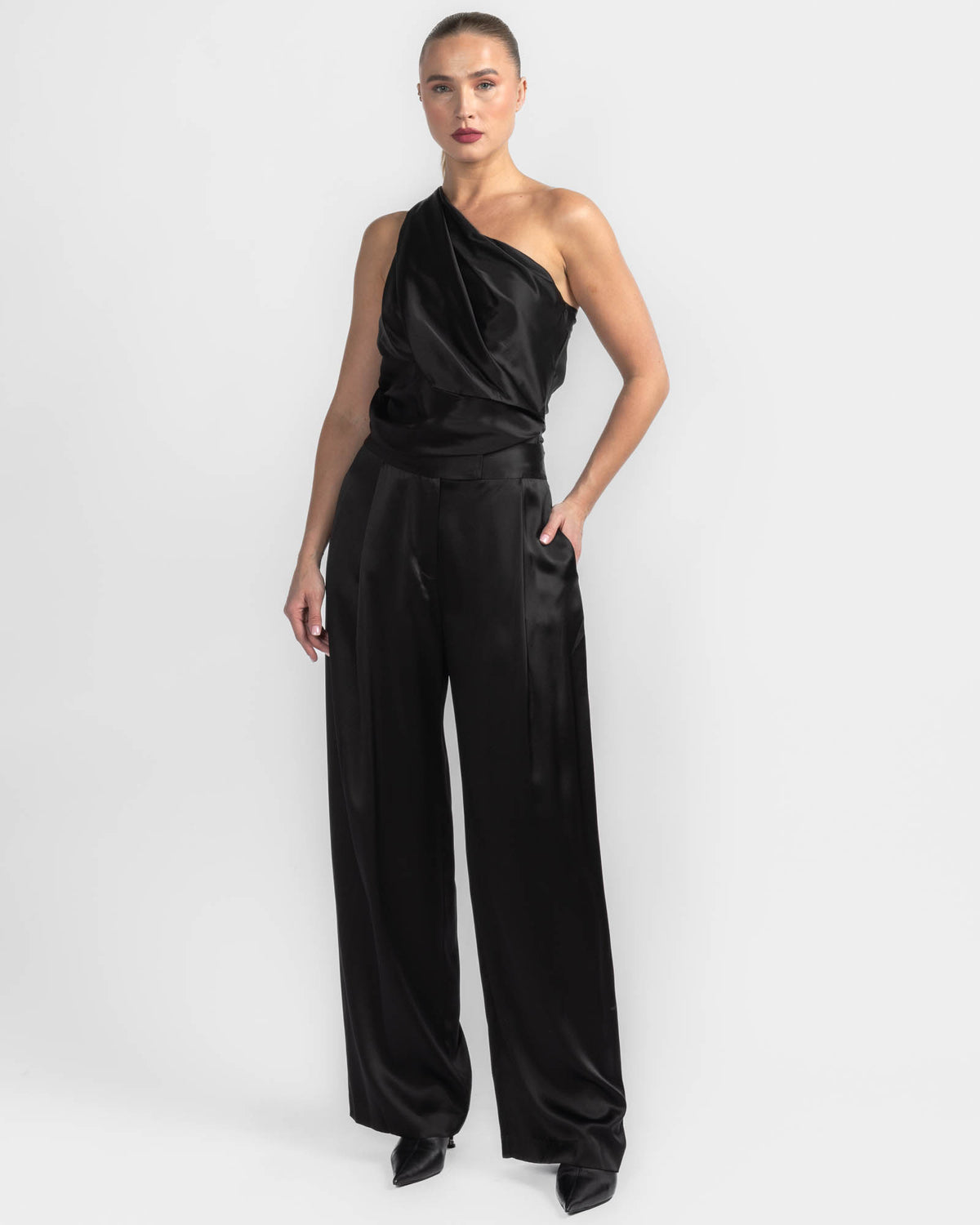 Drape One Shoulder Top