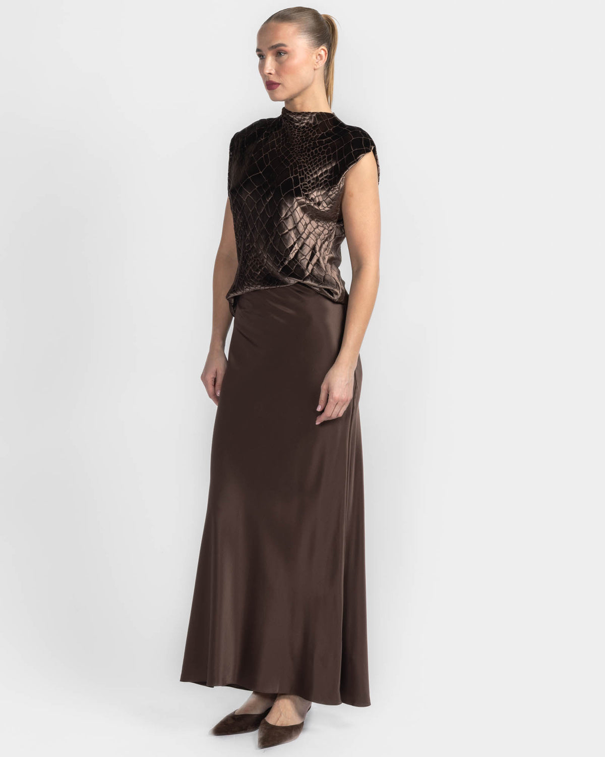 Bias Maxi Skirt
