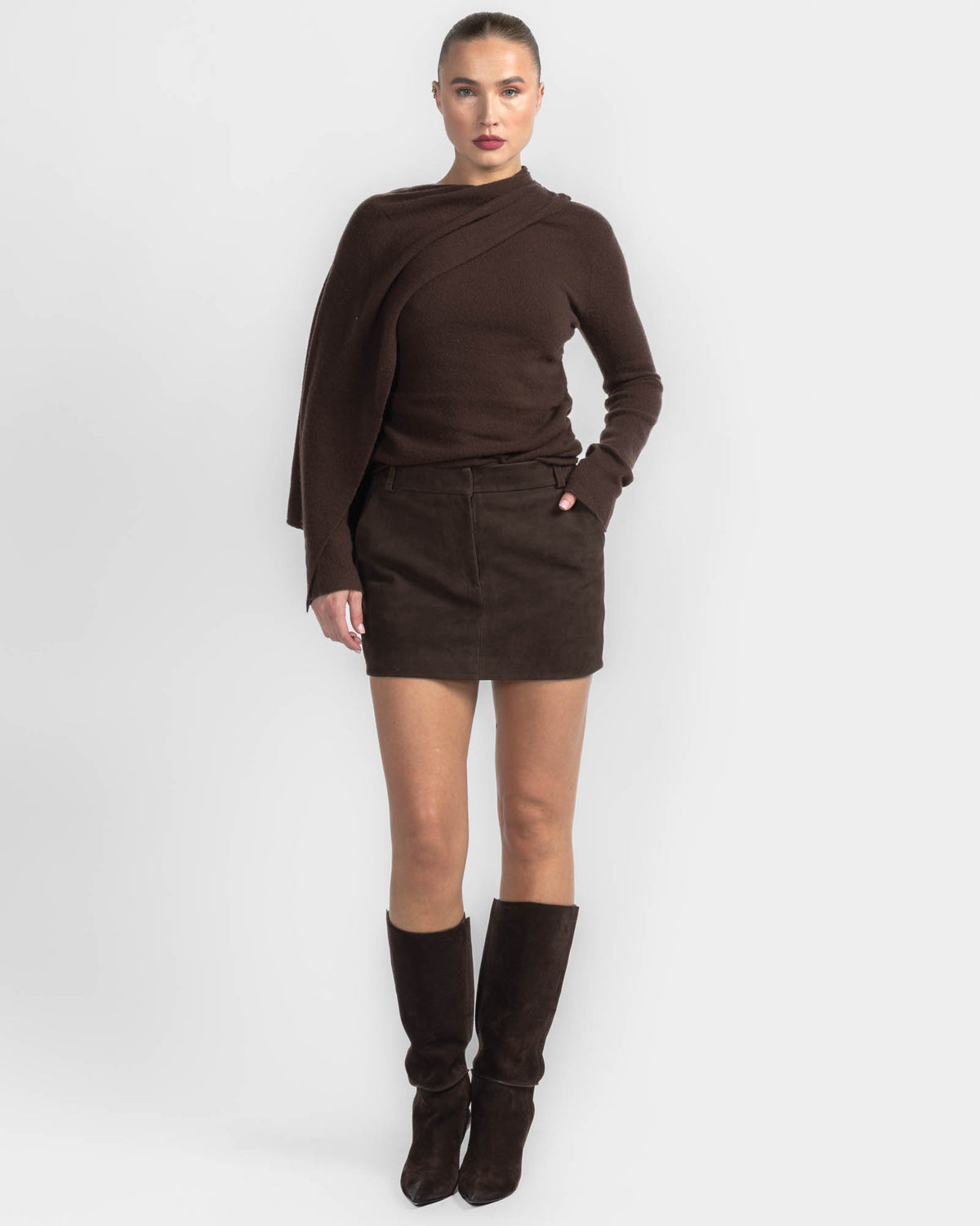 Belt Loop Mini Skirt
