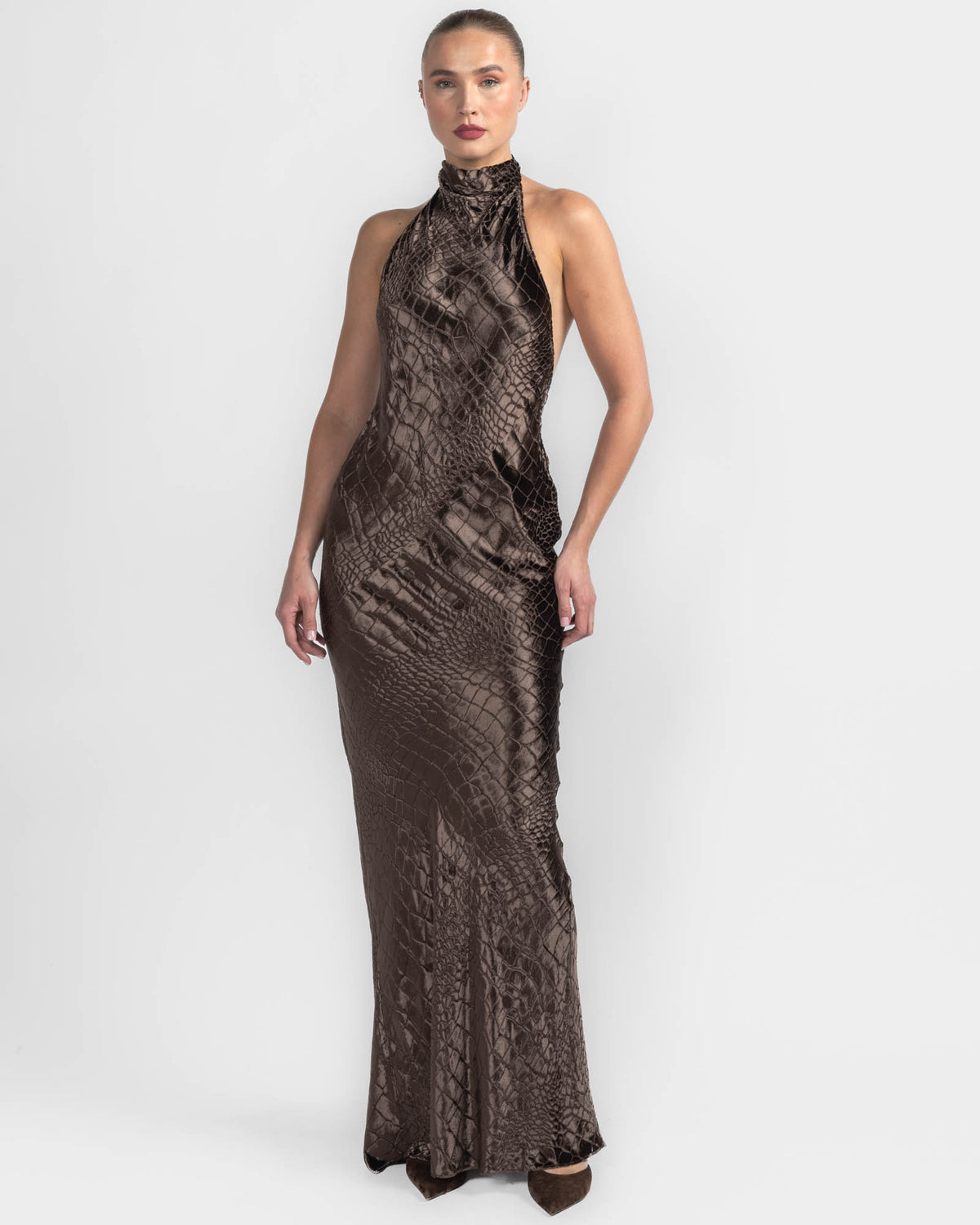 Halter Bias Gown