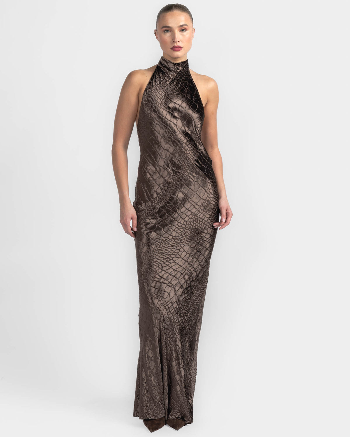 Halter Bias Gown