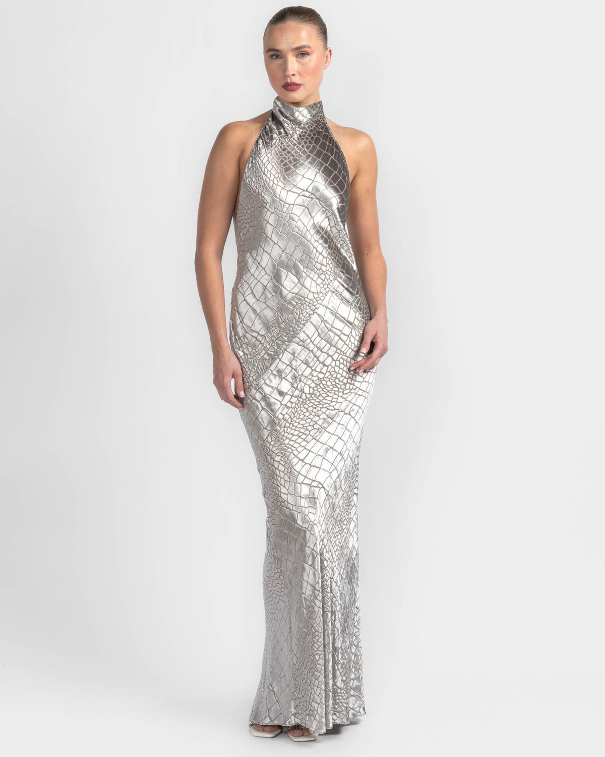 Halter Bias Gown