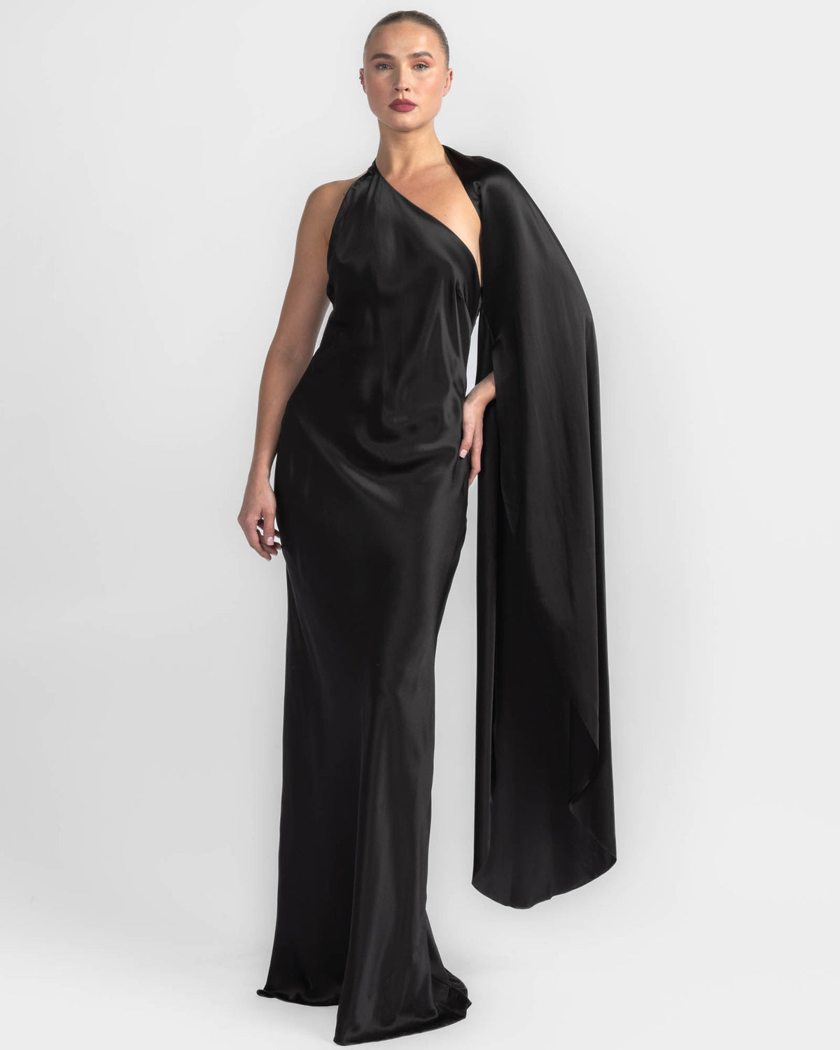 Drop One Shoulder Dress