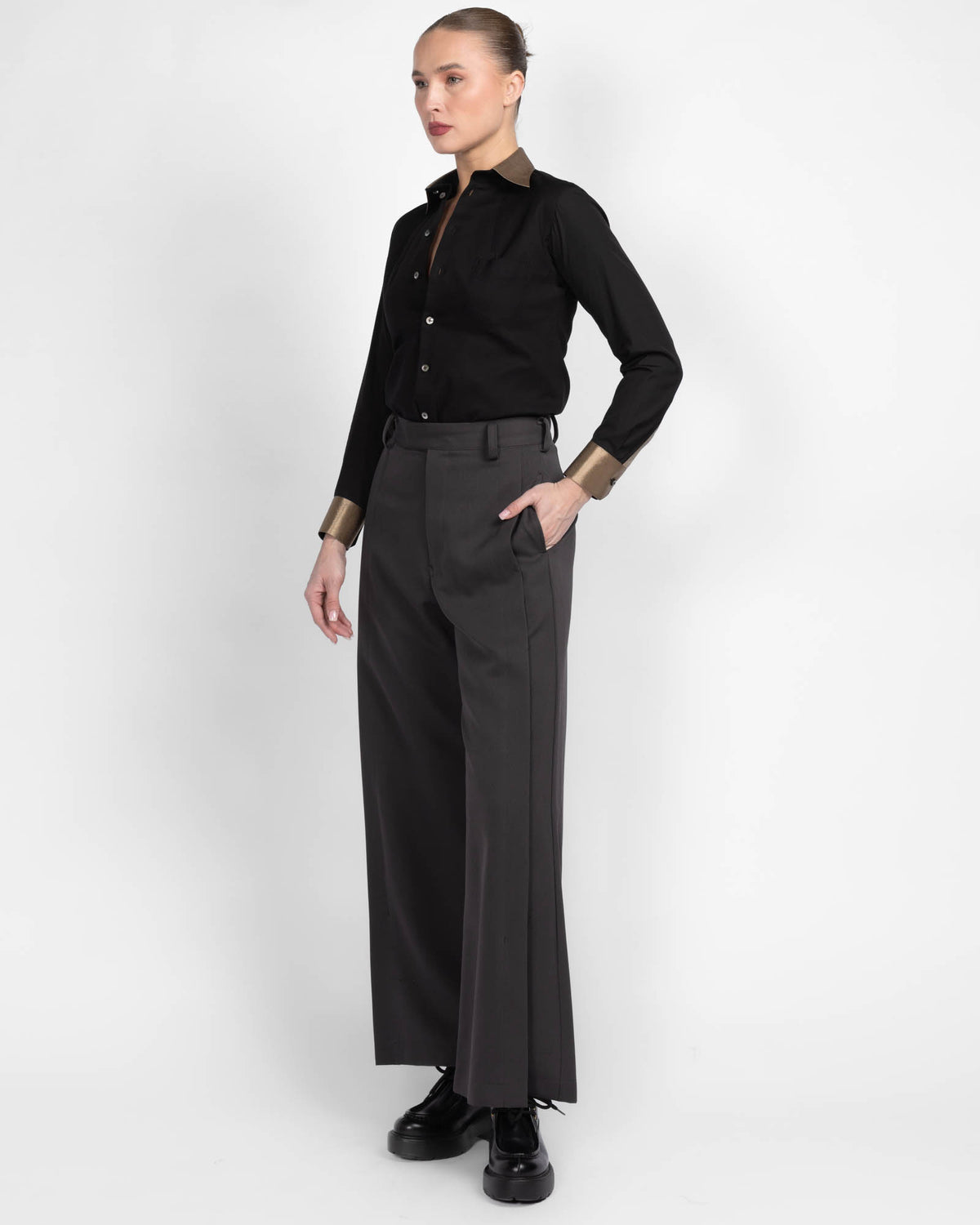 Front Slit Flare Pant