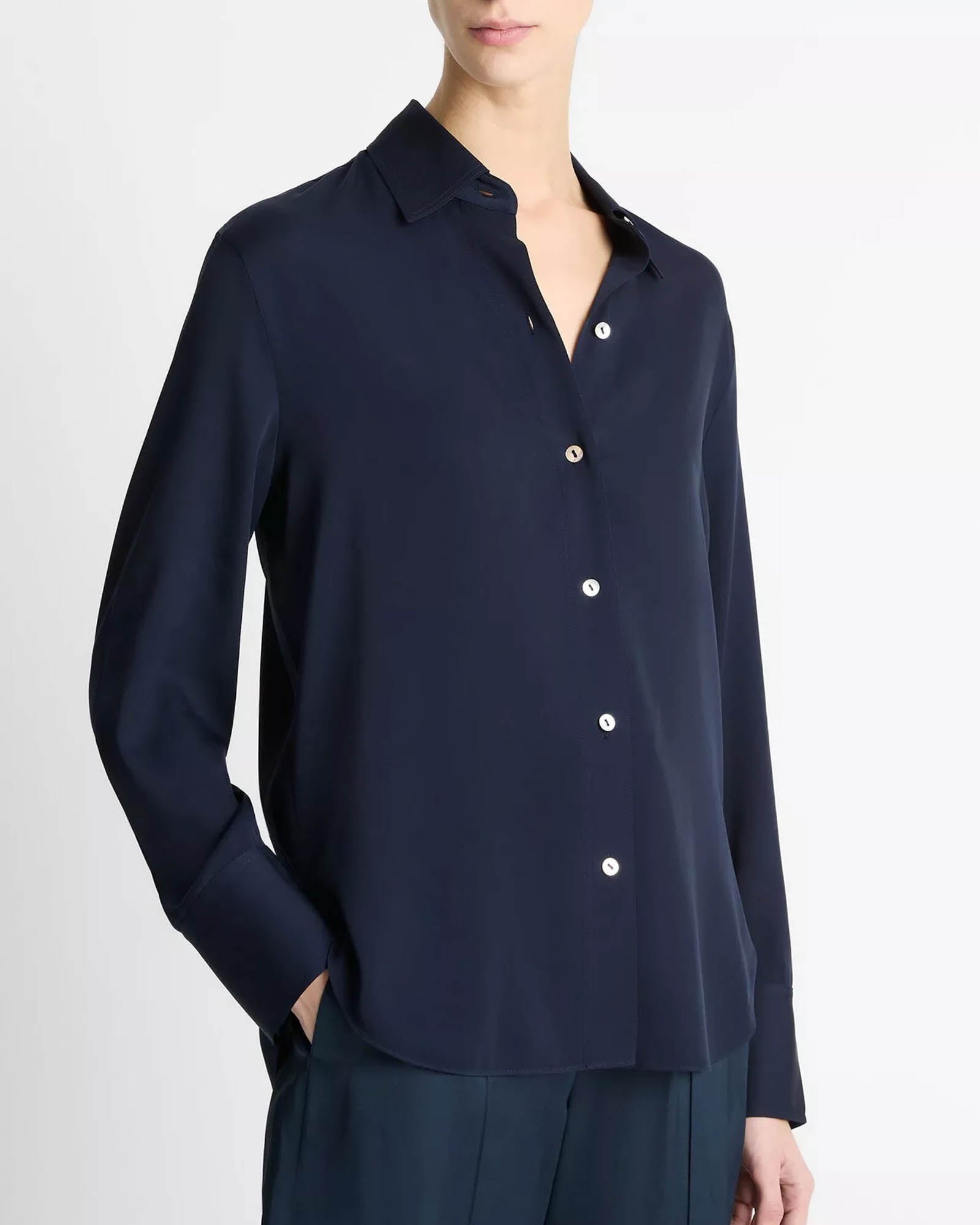 Long Sleeve Button Down Blouse