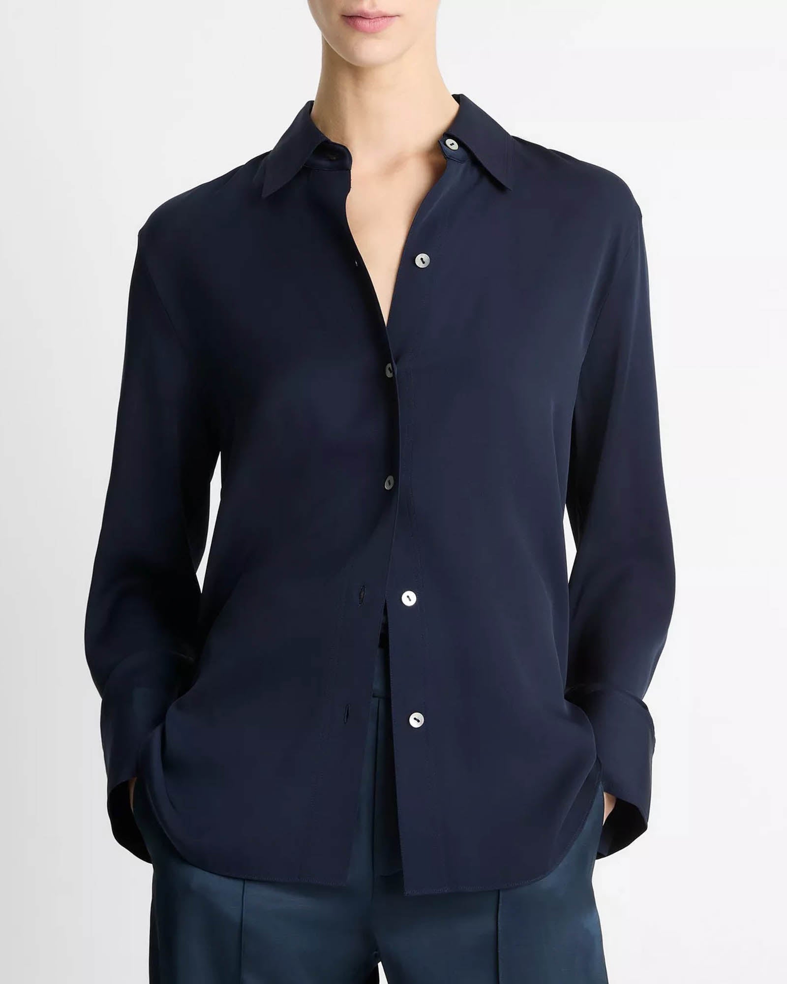 Long Sleeve Button Down Blouse