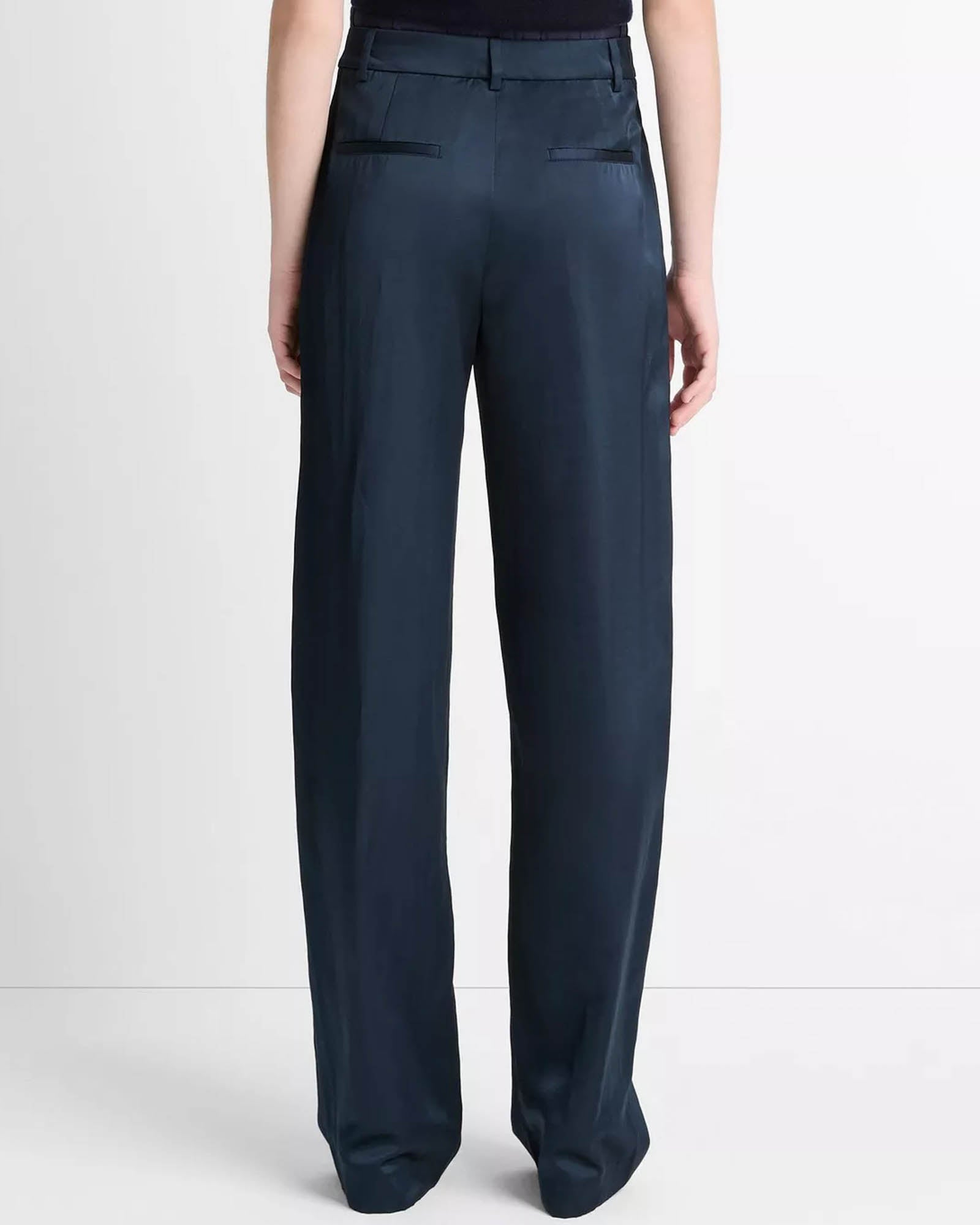 Mid-rise Double Waistband Pants