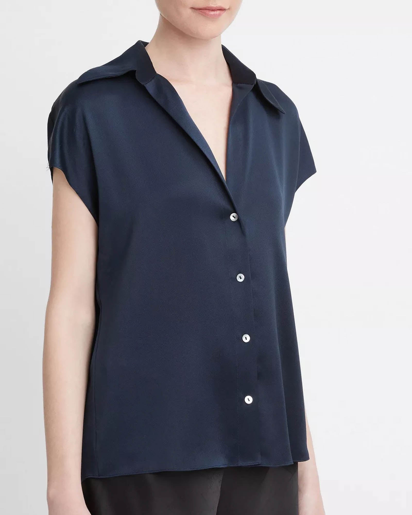 Cap Ruched Blouse