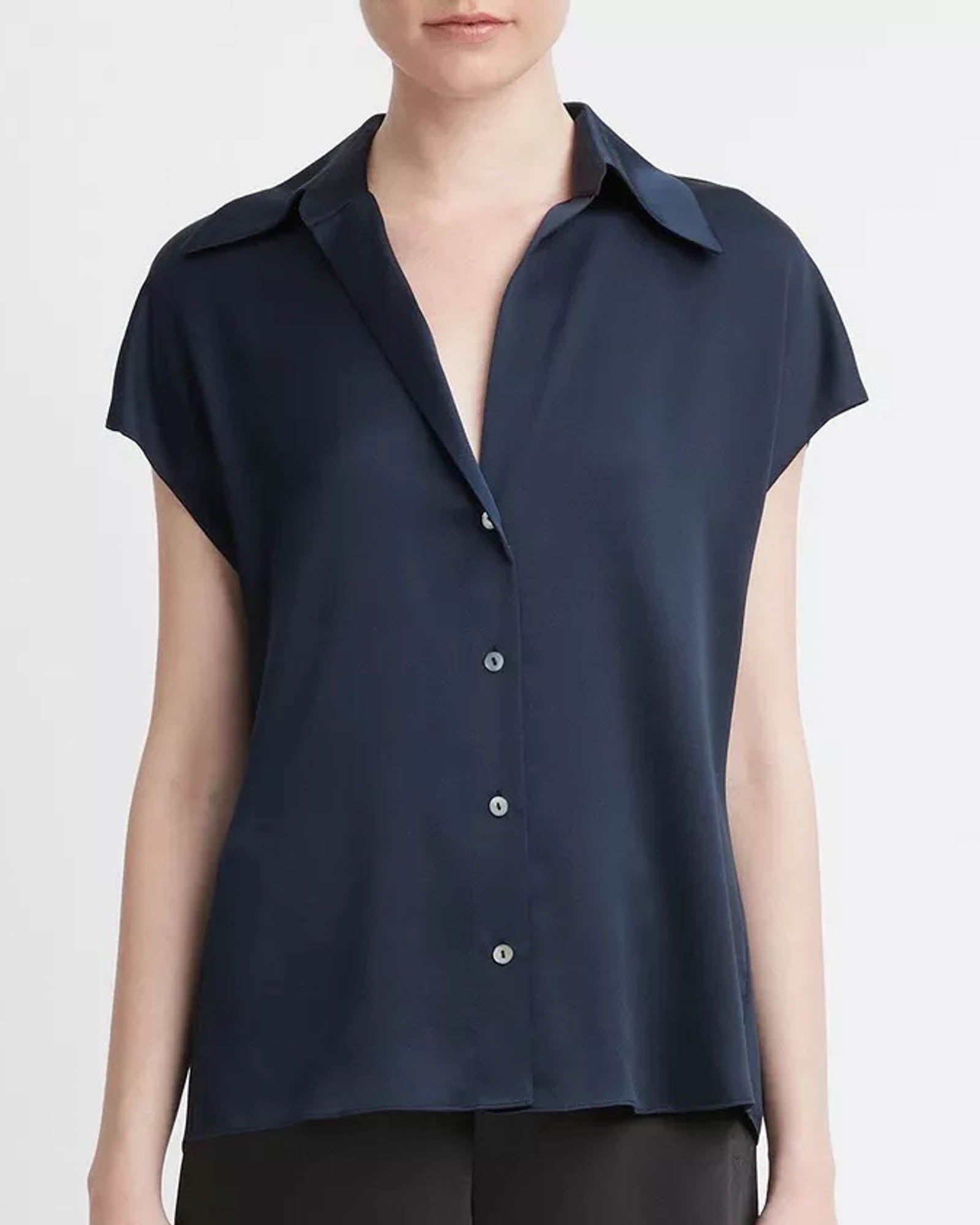 Cap Ruched Blouse