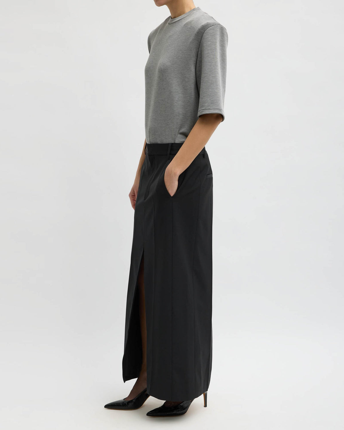 Tropical Double Slit Skirt