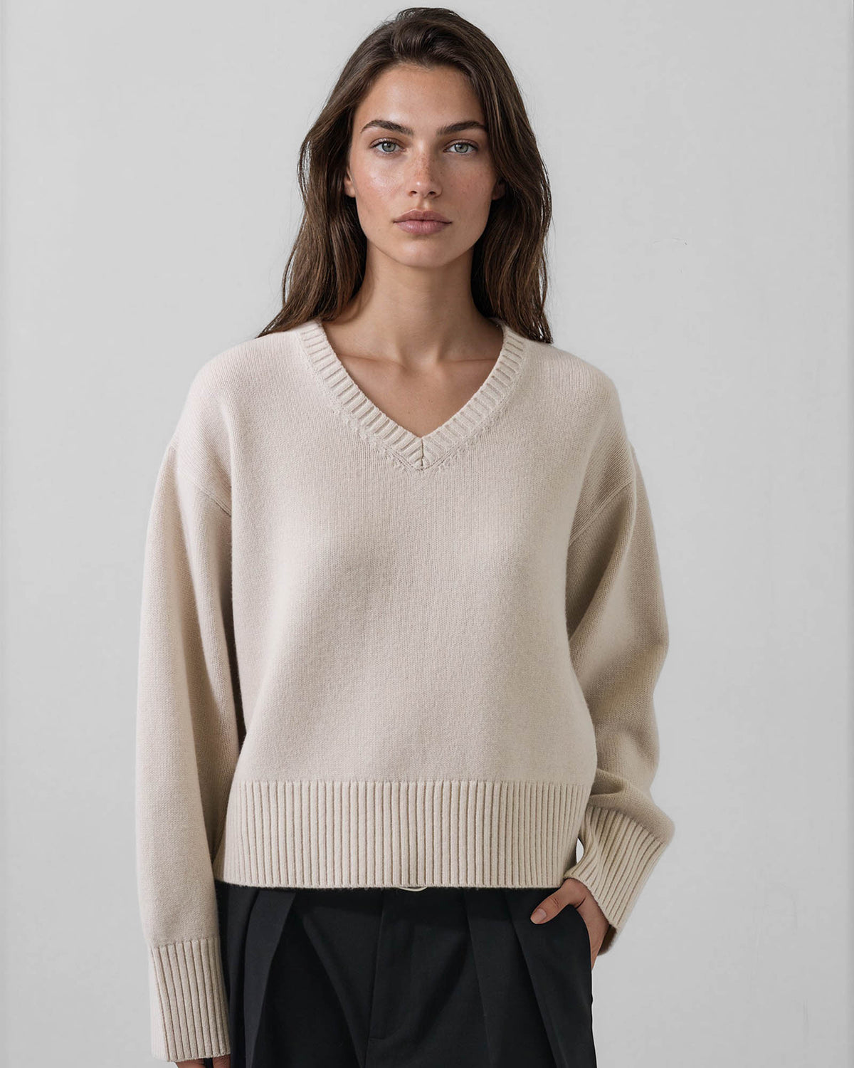 Oversized V-Neck Sweater