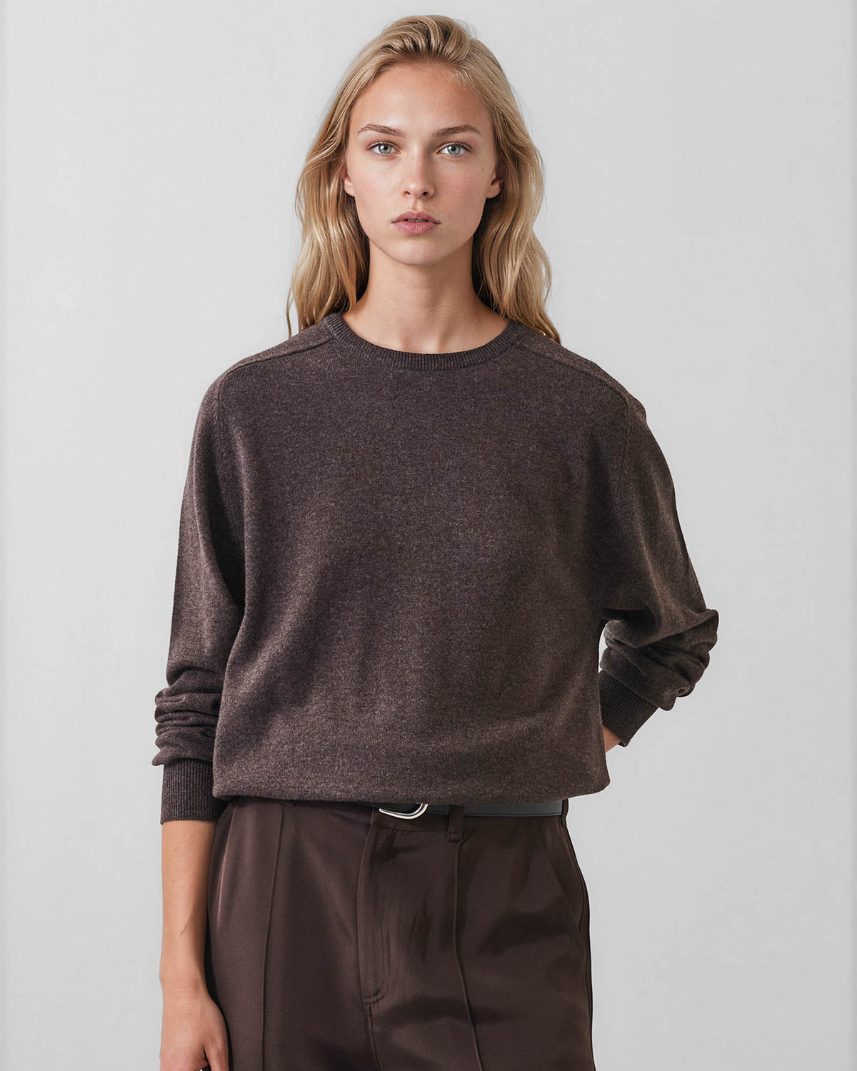Nano Saddle Shoulder Crewneck