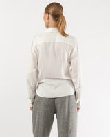 Long Sleeve Slim Silk Shirt