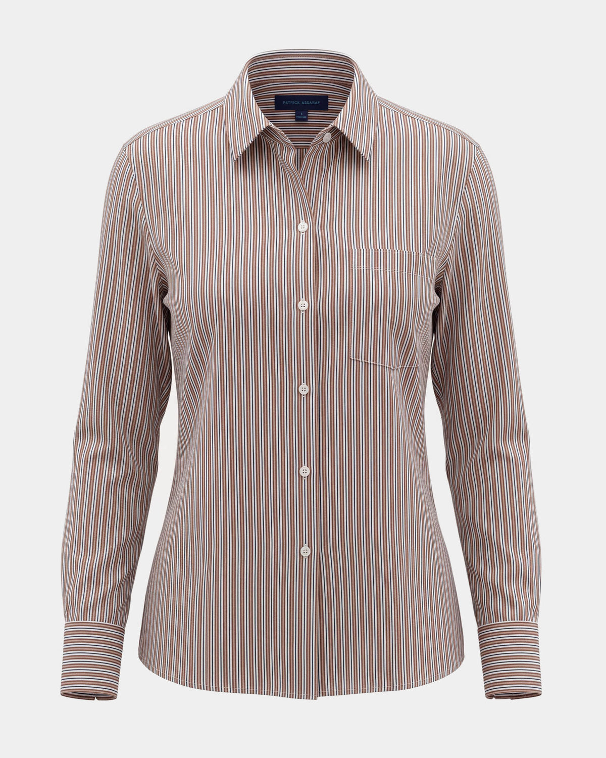 Long Sleeve Silk Pocket Shirt