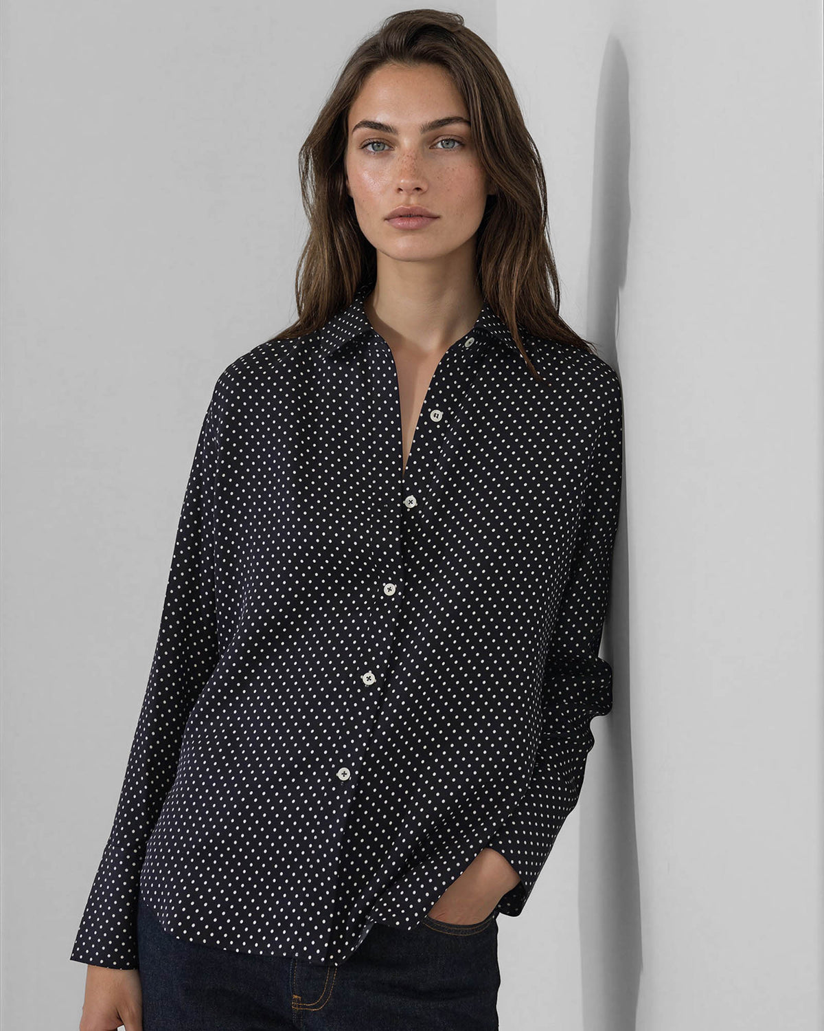 Long Sleeve Silk Shirt